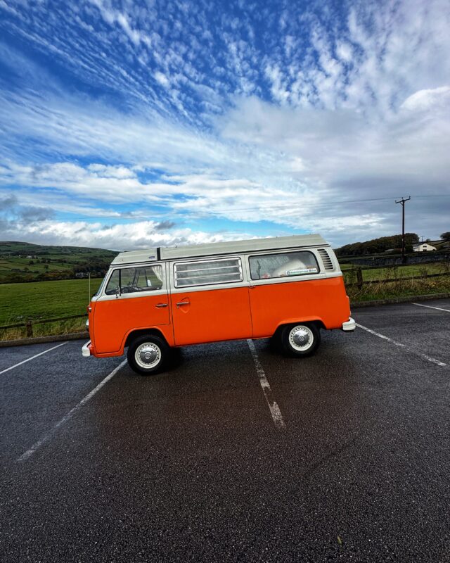 Edith - a classic VW campervan you can rent from Happier Campers in Oldham, Greater Manchester.