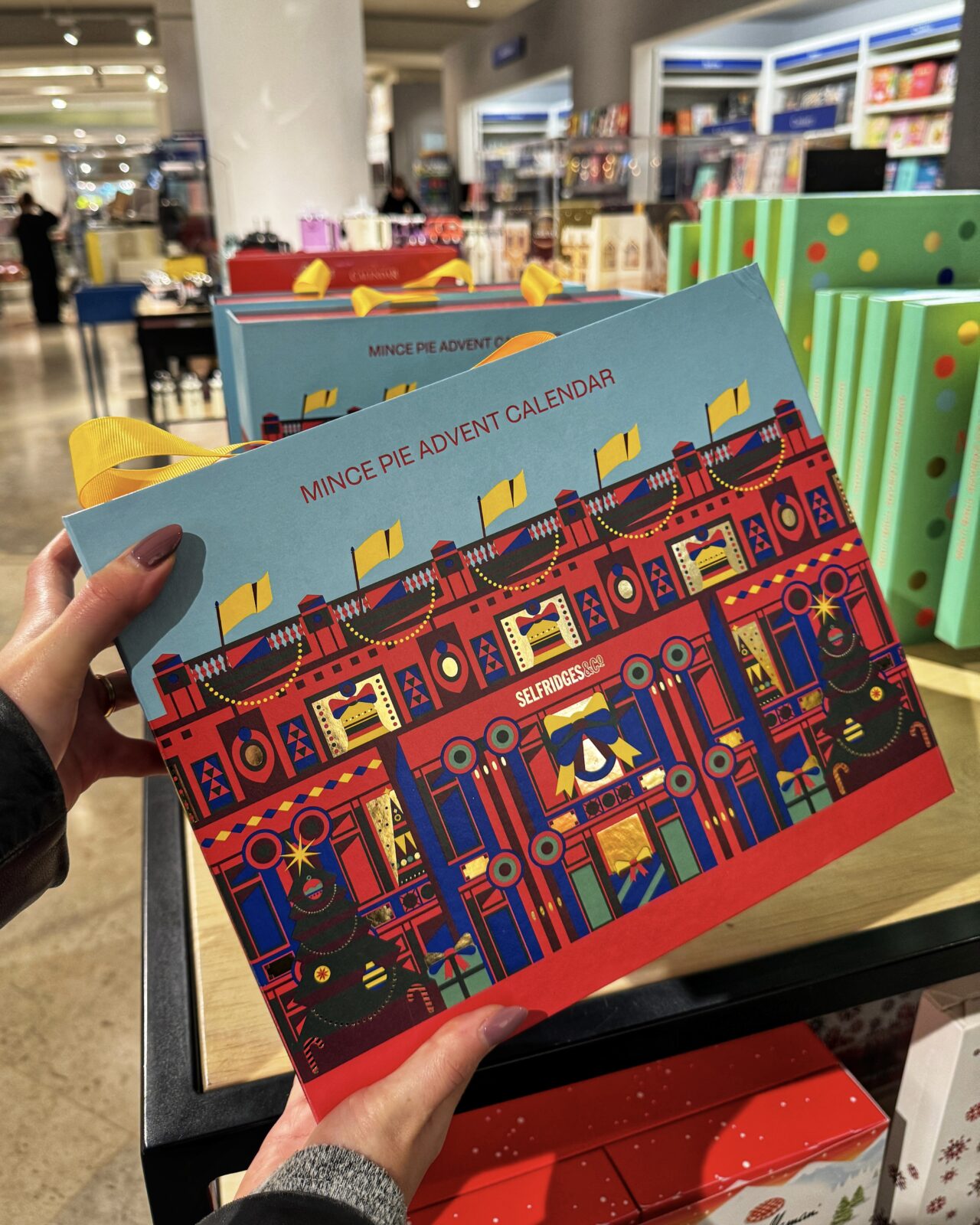 A mince pie advent calendar in Selfridges. Credit: The Manc Group