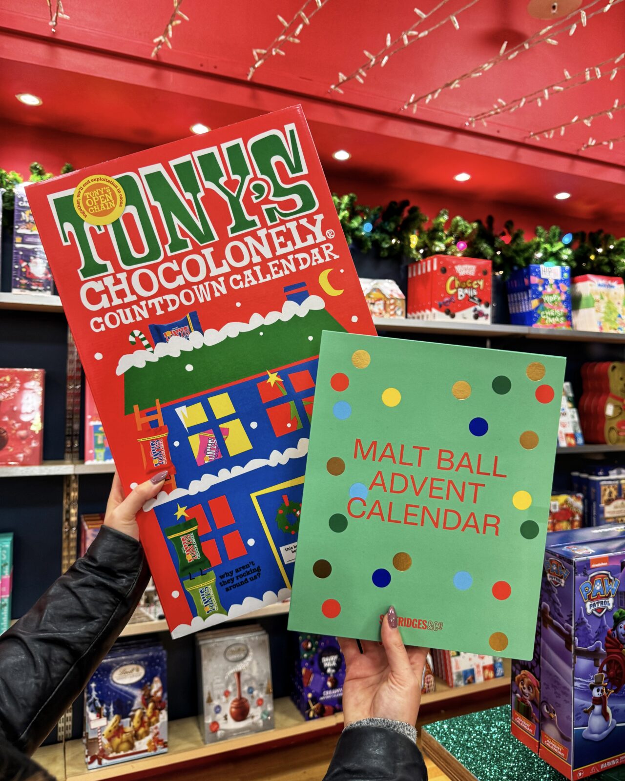 Selfridges' own malt ball advent calendar. Credit: The Manc Group