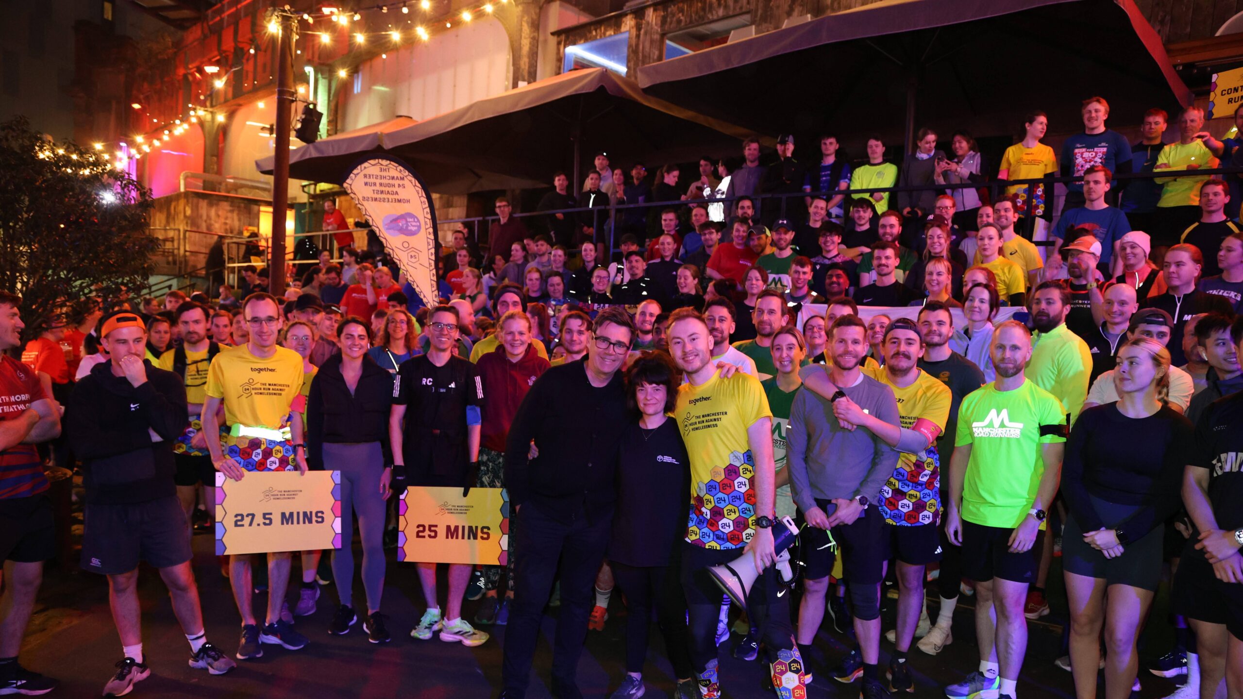 The Manchester 24 Hour Run Against Homelessness fundraising tally