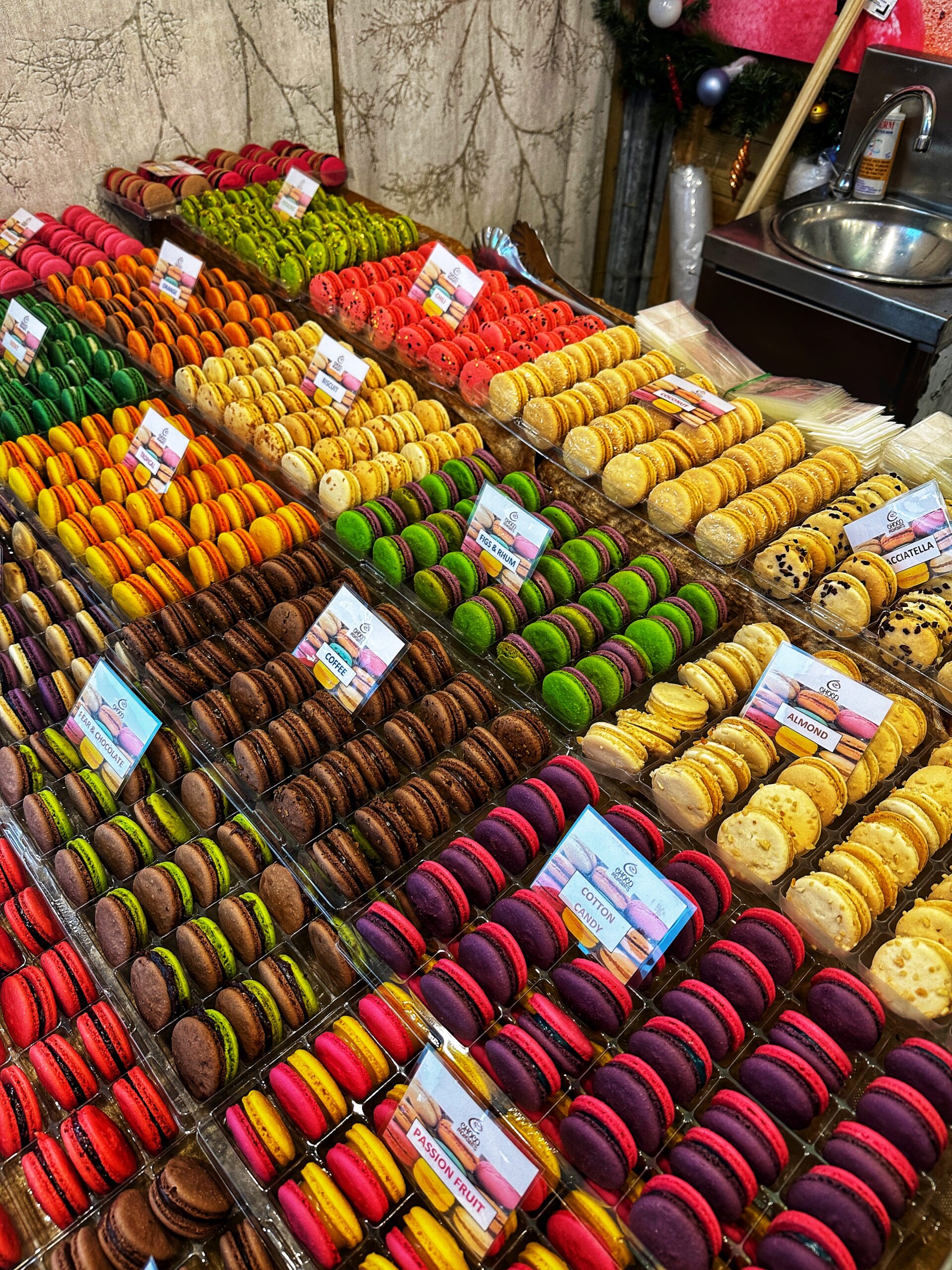 Food stalls at the markets 