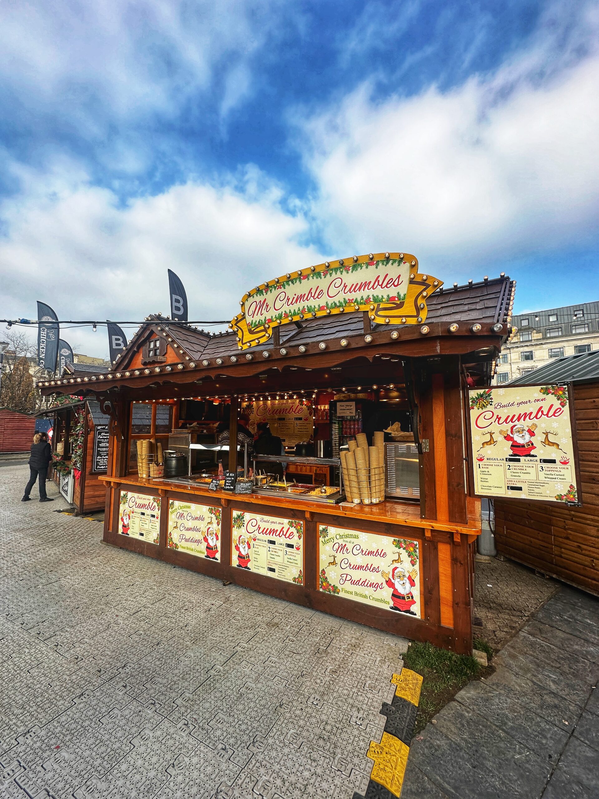 Stalls at the Manchester Christmas Markets 2024