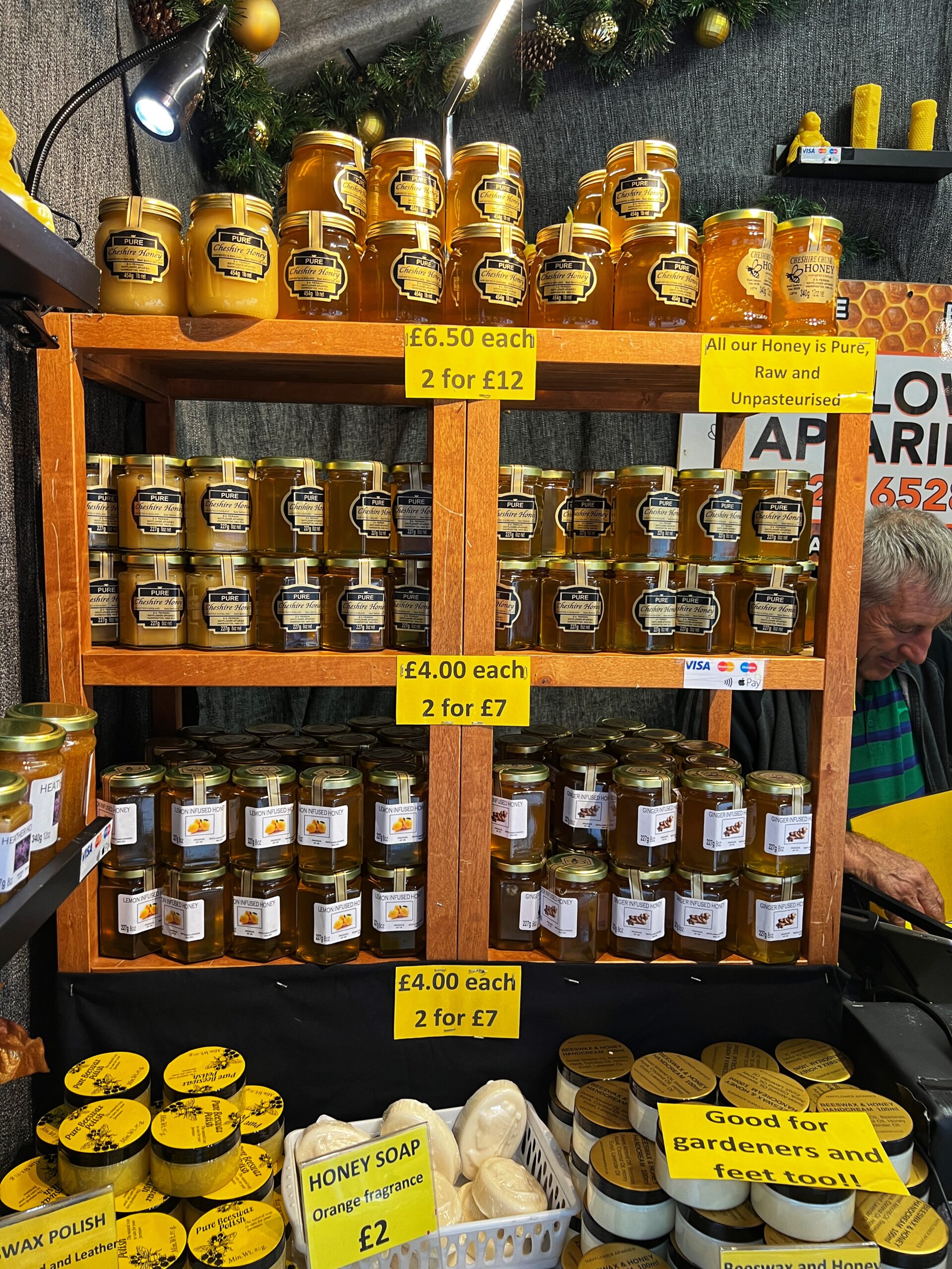 Stalls at the Manchester Christmas Markets 2024