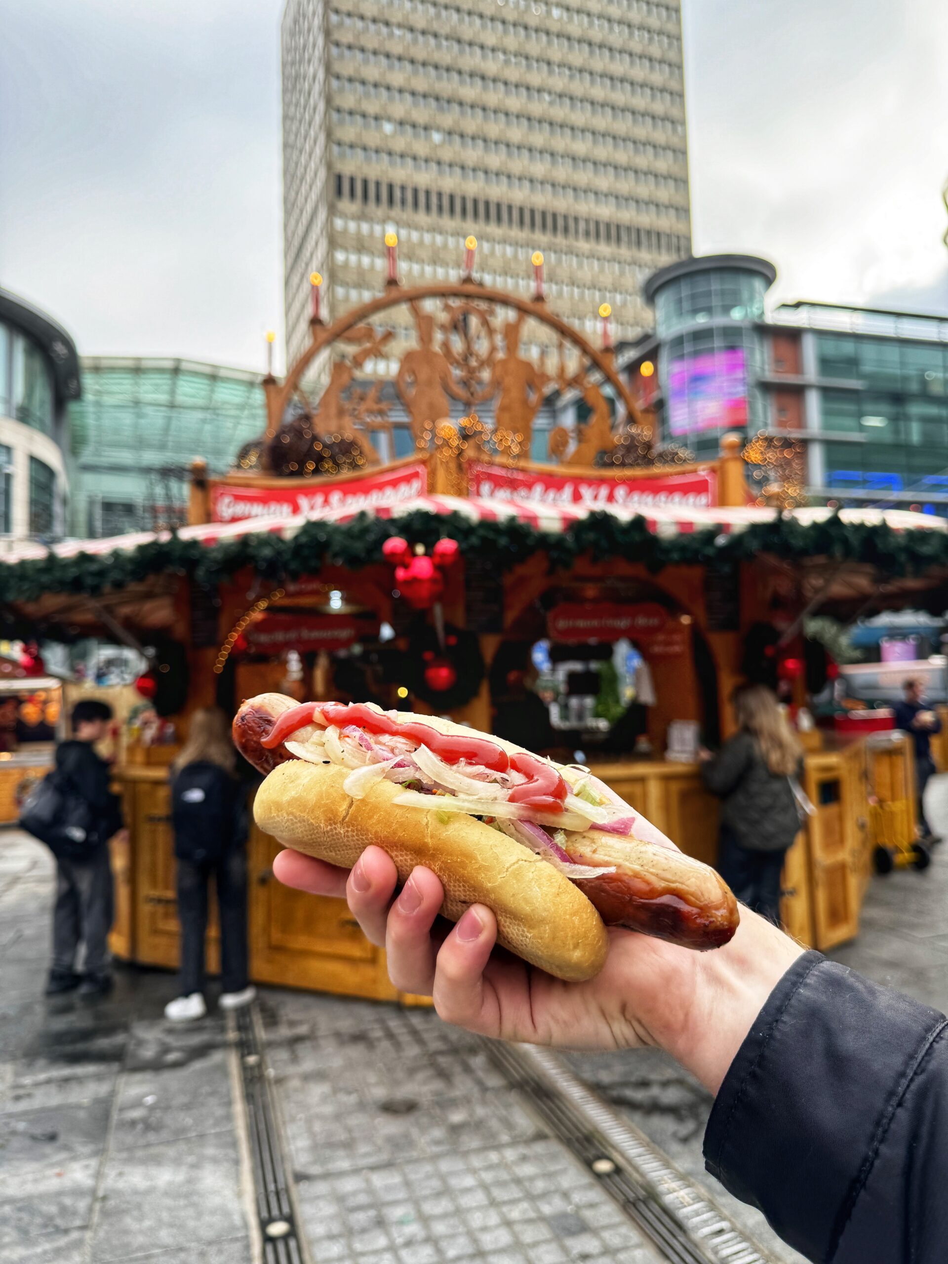 Bratwurst at the Christmas Markets