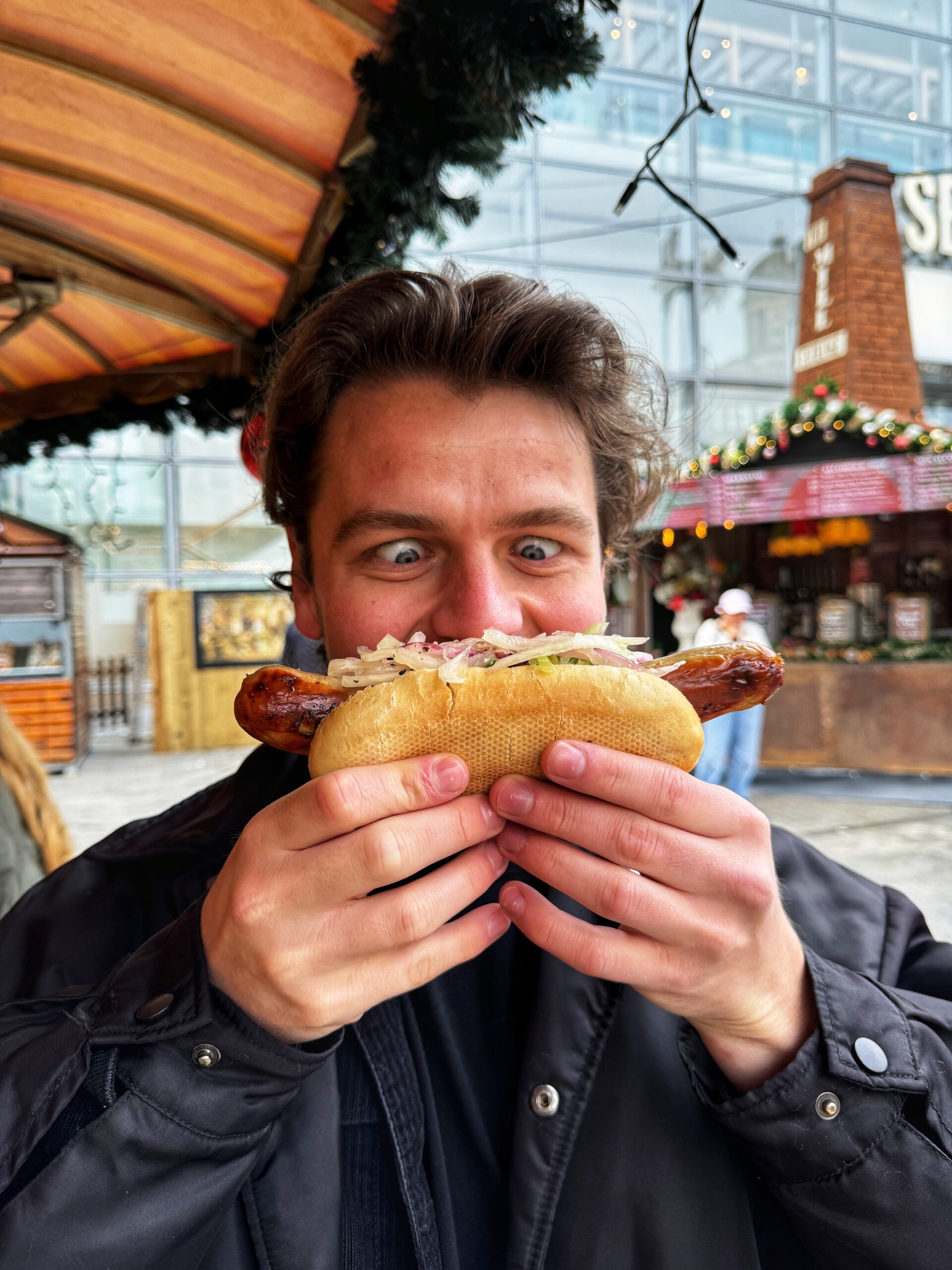 Bratwurst at the Christmas Markets