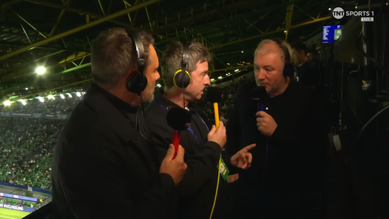 Reaction to Noel Gallagher commentating Man City vs Sporting Lisbon in Champions League