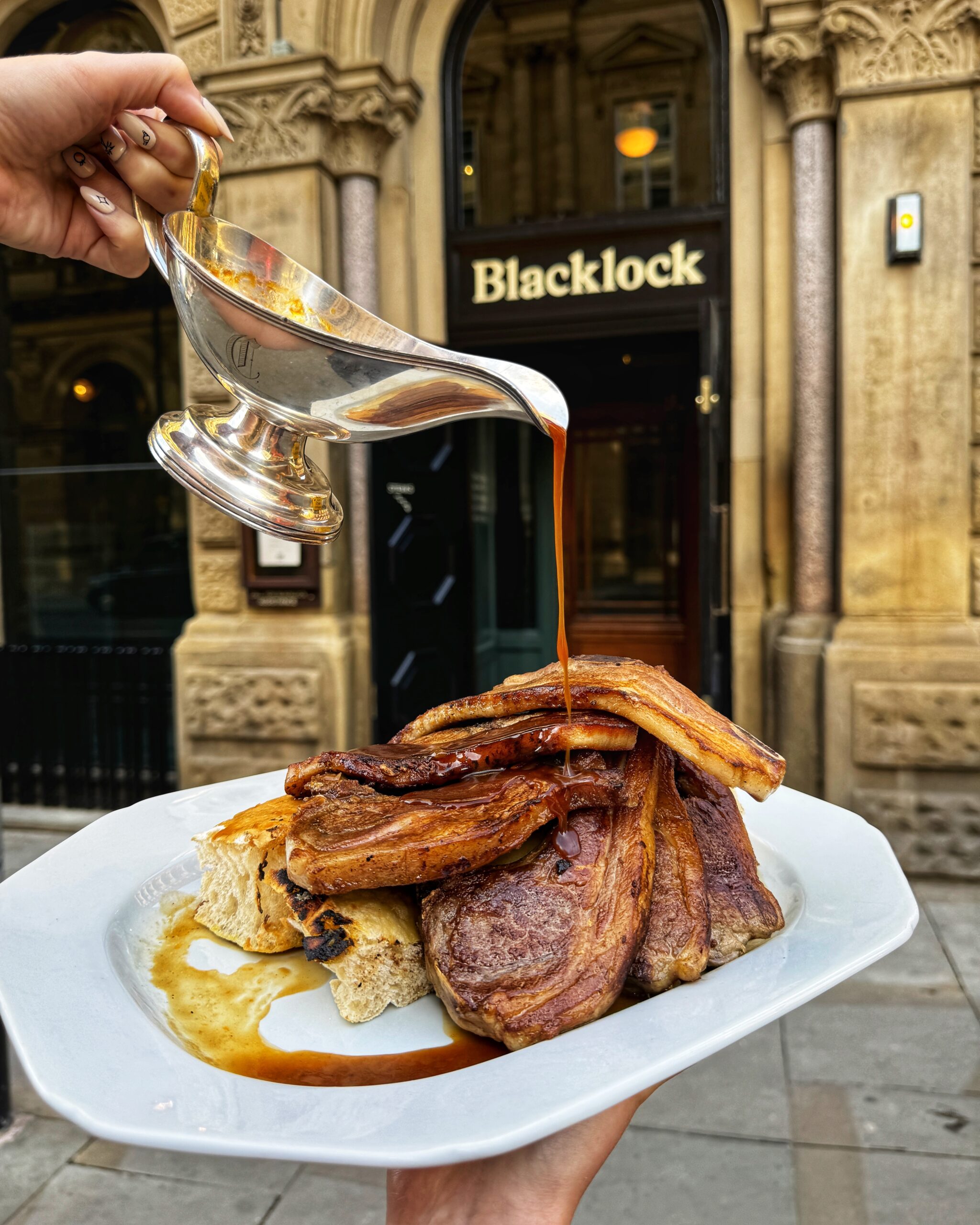 Blacklock's all-in platter outside their new Manchester restaurant. Credit: The Manc Group