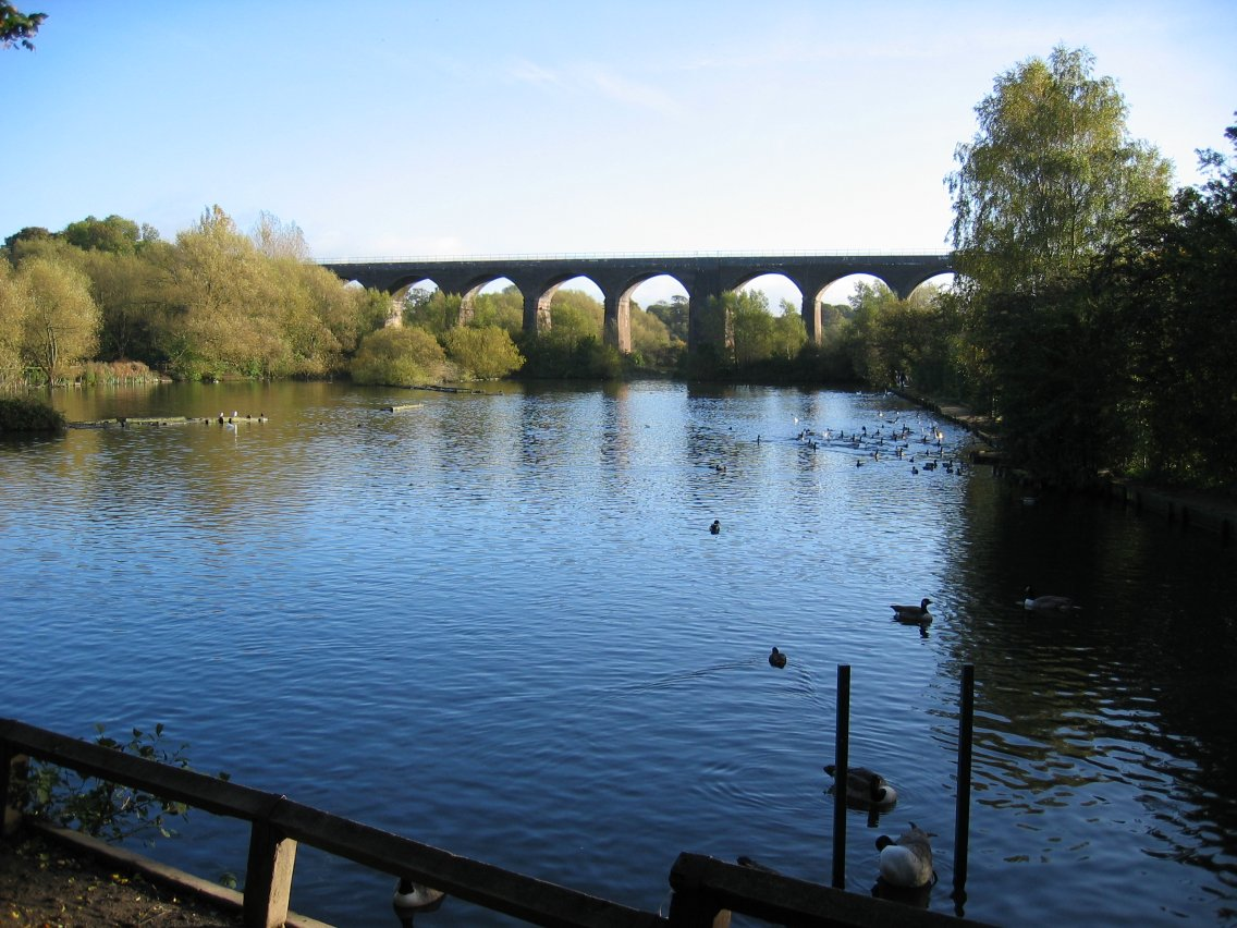 reddish vale viaduct bridge
