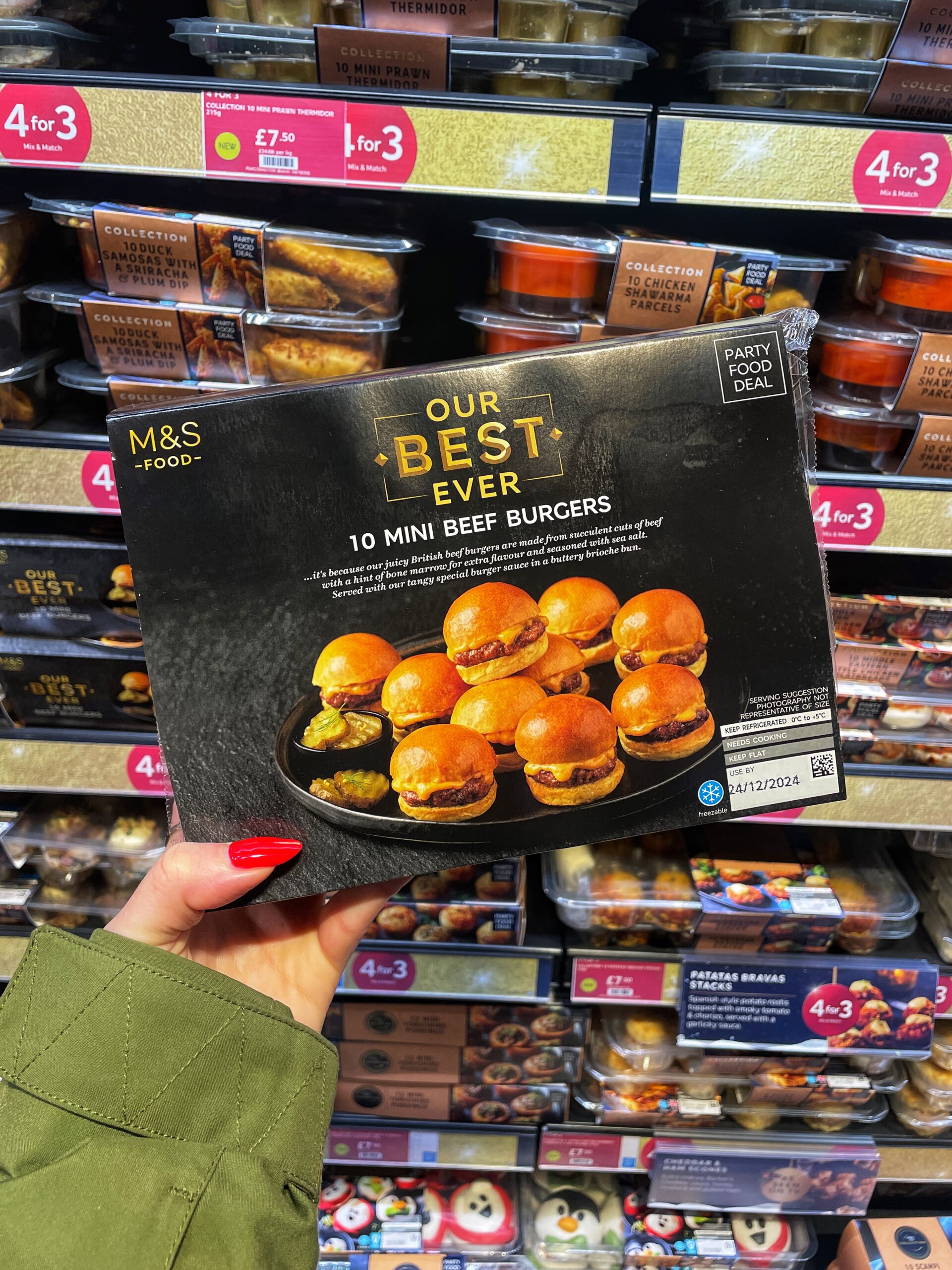 M&S Mini beef burgers