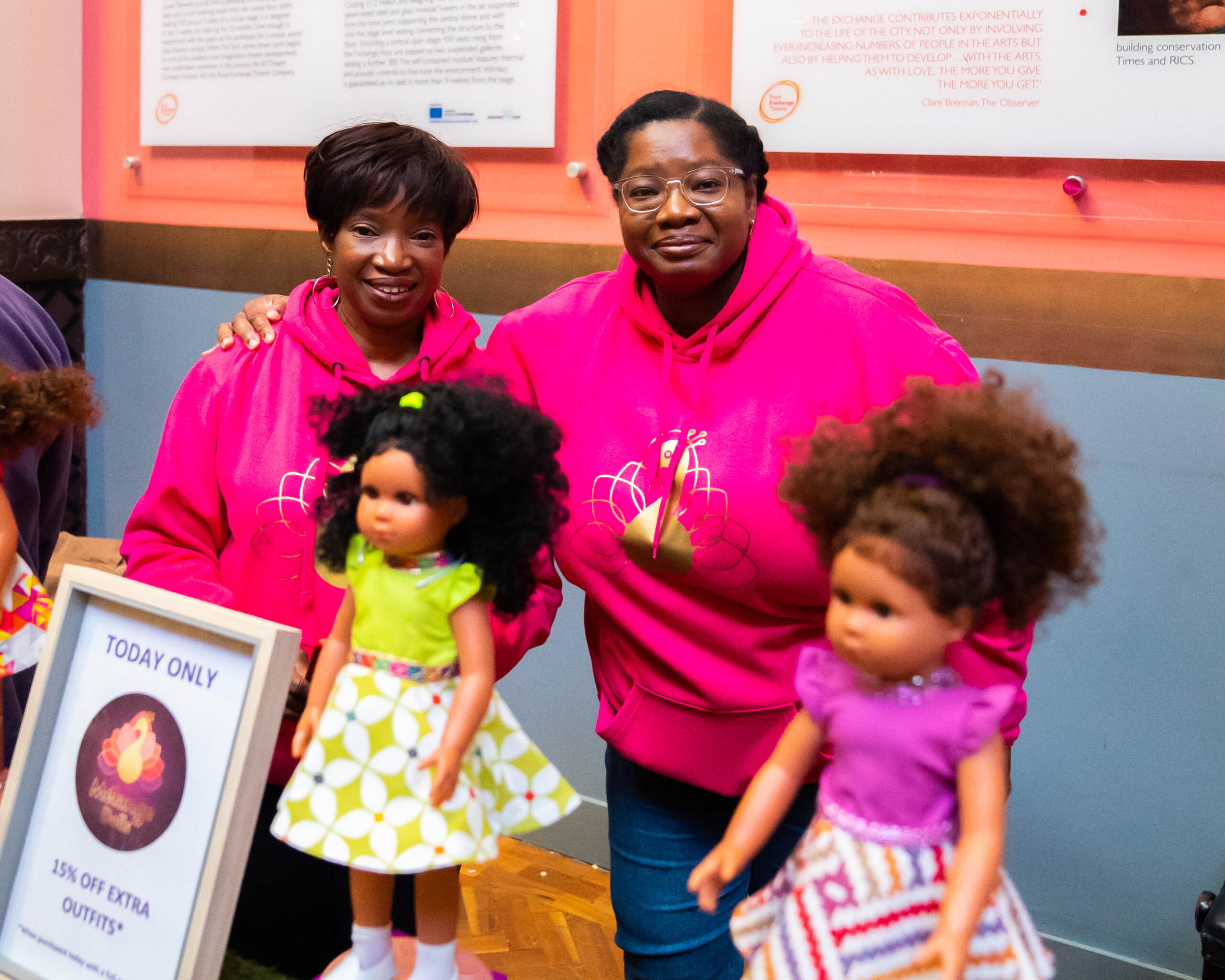 Mélange Dolls at the Melanin Markets in Manchester.