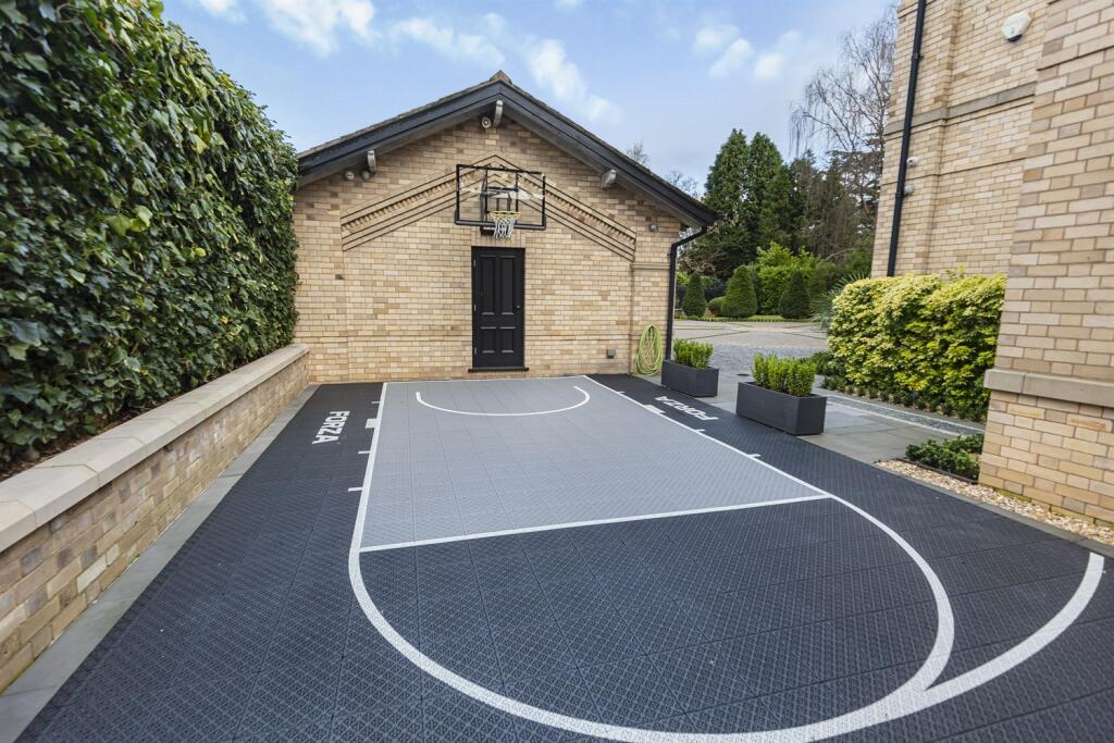 basketball court in multimillion pound Altrincham property