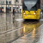 Tram services are disrupted by Storm Eowyn with damage to overhead wires at Deansgate-Castlefield