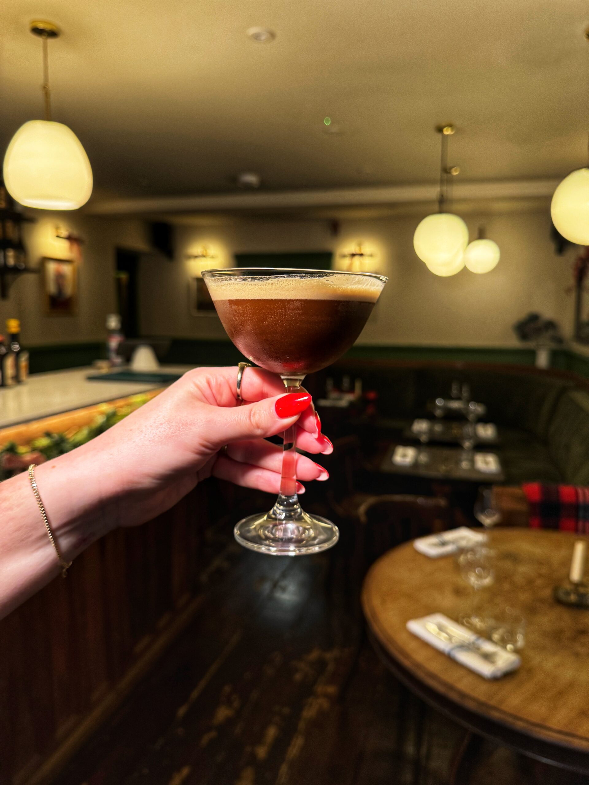 A Botivo espresso martini at The Pearl, Prestwich