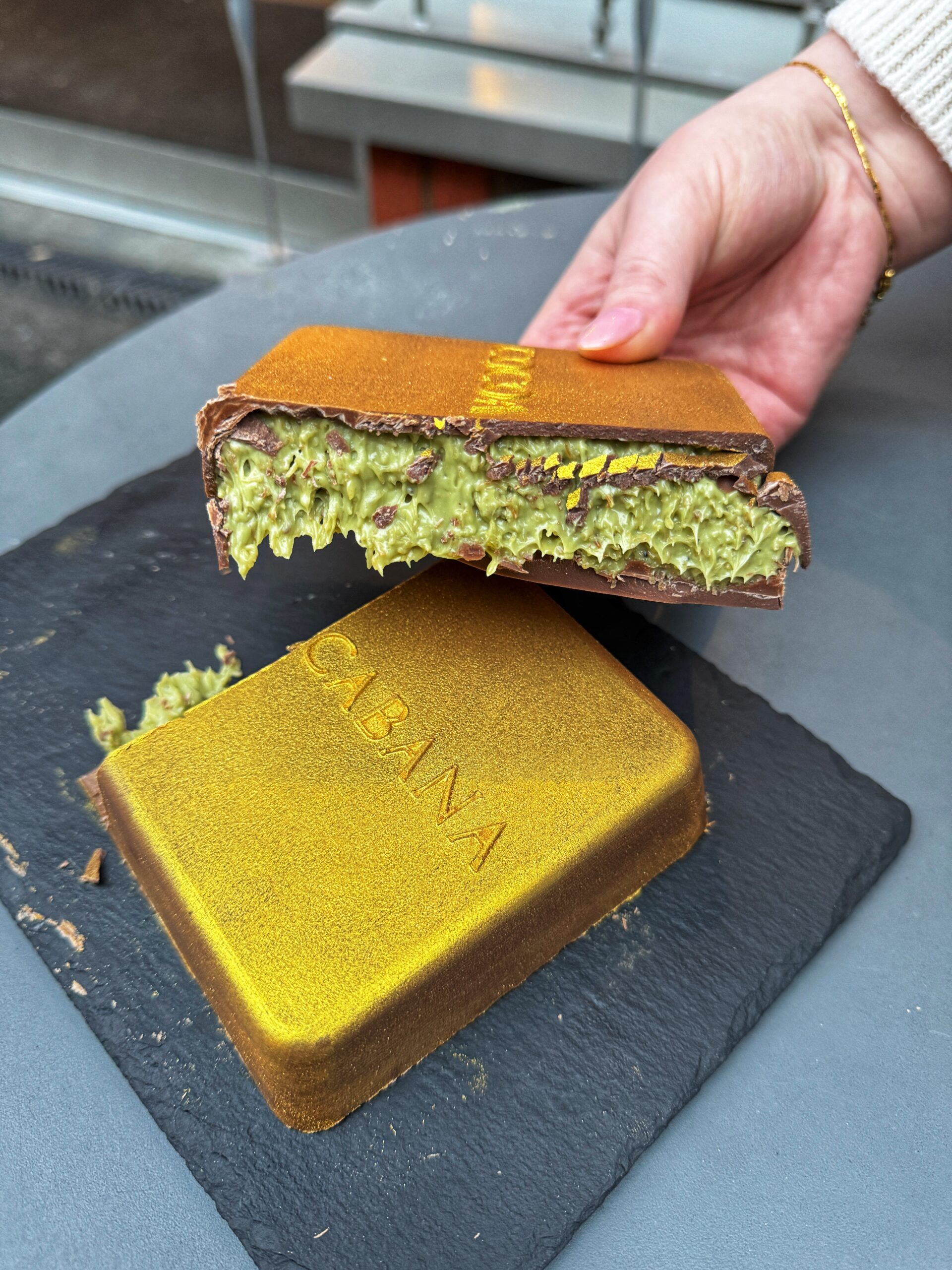 Cocoa Cabana in Manchester sells the viral Dubai pistachio chocolate. Credit: The Manc Group