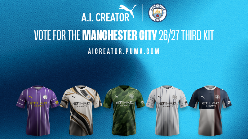 Man City fans to choose third kit for 2026/27 season