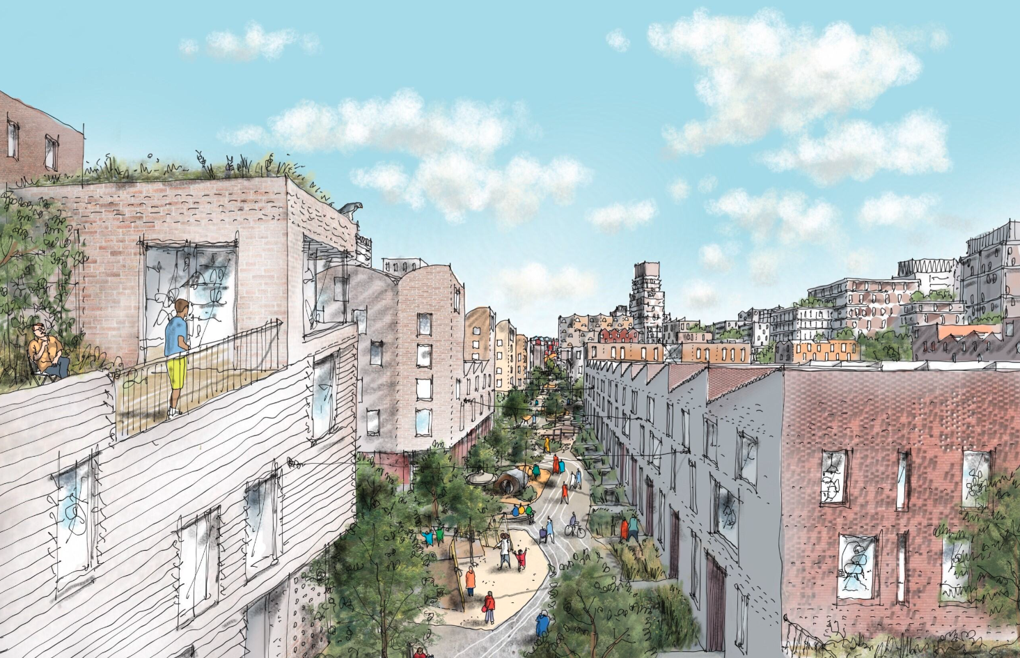 How Holt Town could look after its regeneration. Credit: Supplied