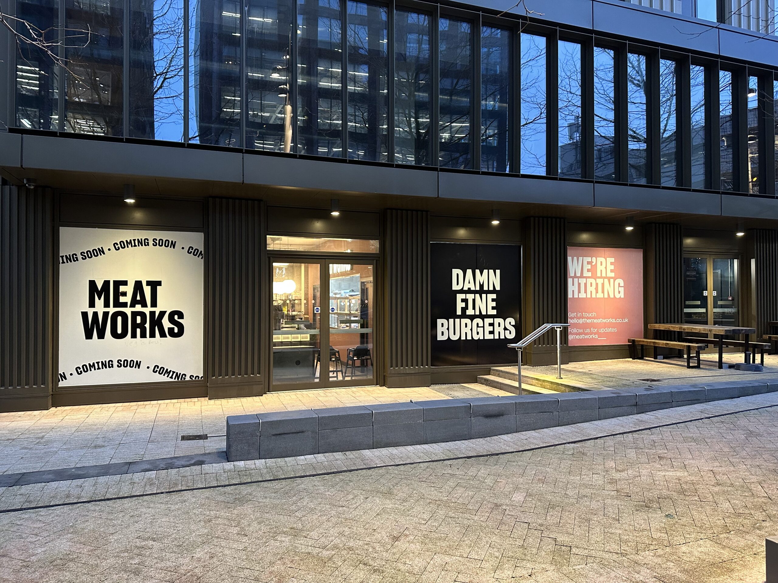 Meatworks are shouting out about their 'Damn fine burgers' at Circle Square. 