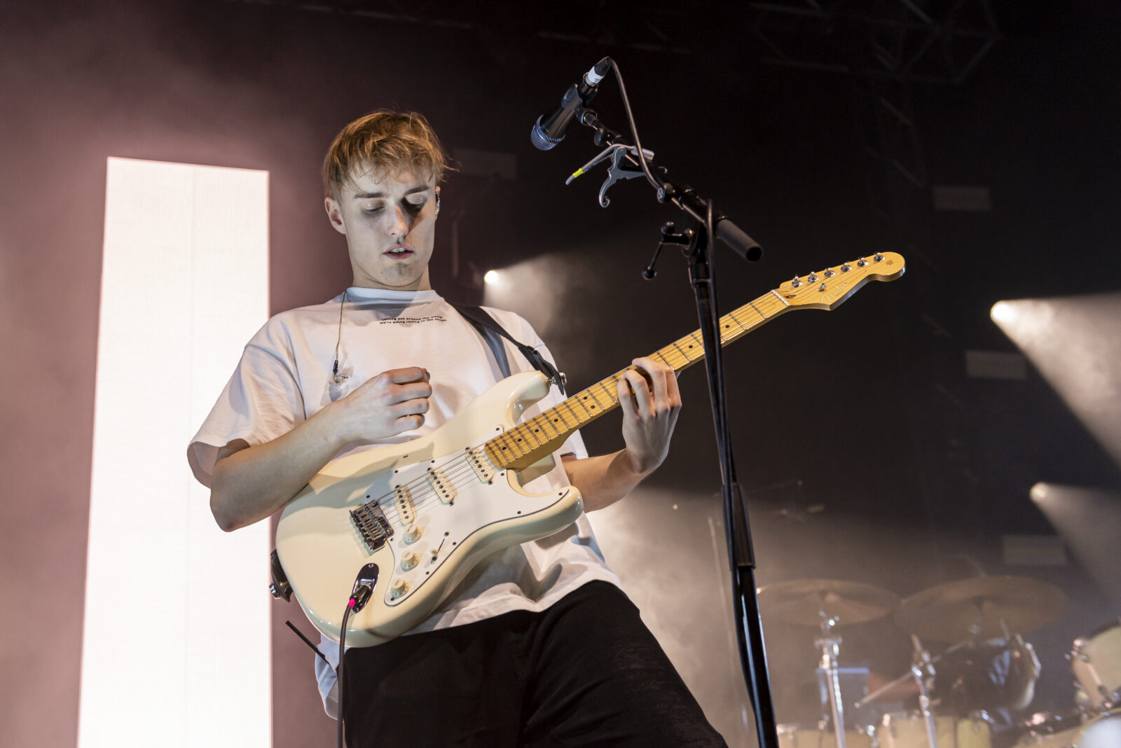 Sam Fender on stage