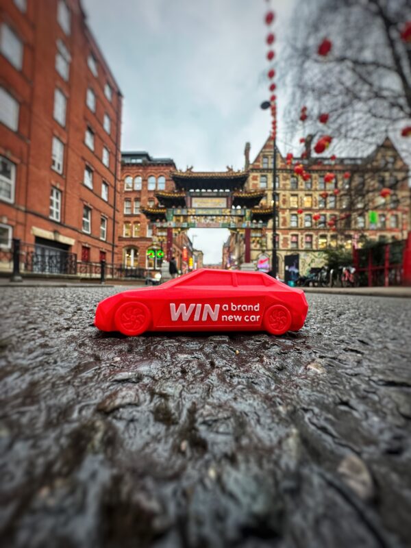 You can win a brand new car worth over £65,000 by finding a hidden toy car in Manchester