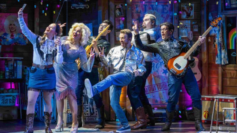 The star of Here You Come Again, a Dolly Parton musical, has described homophobic abuse in Manchester