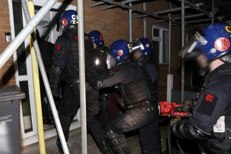 Police raids in Gorton