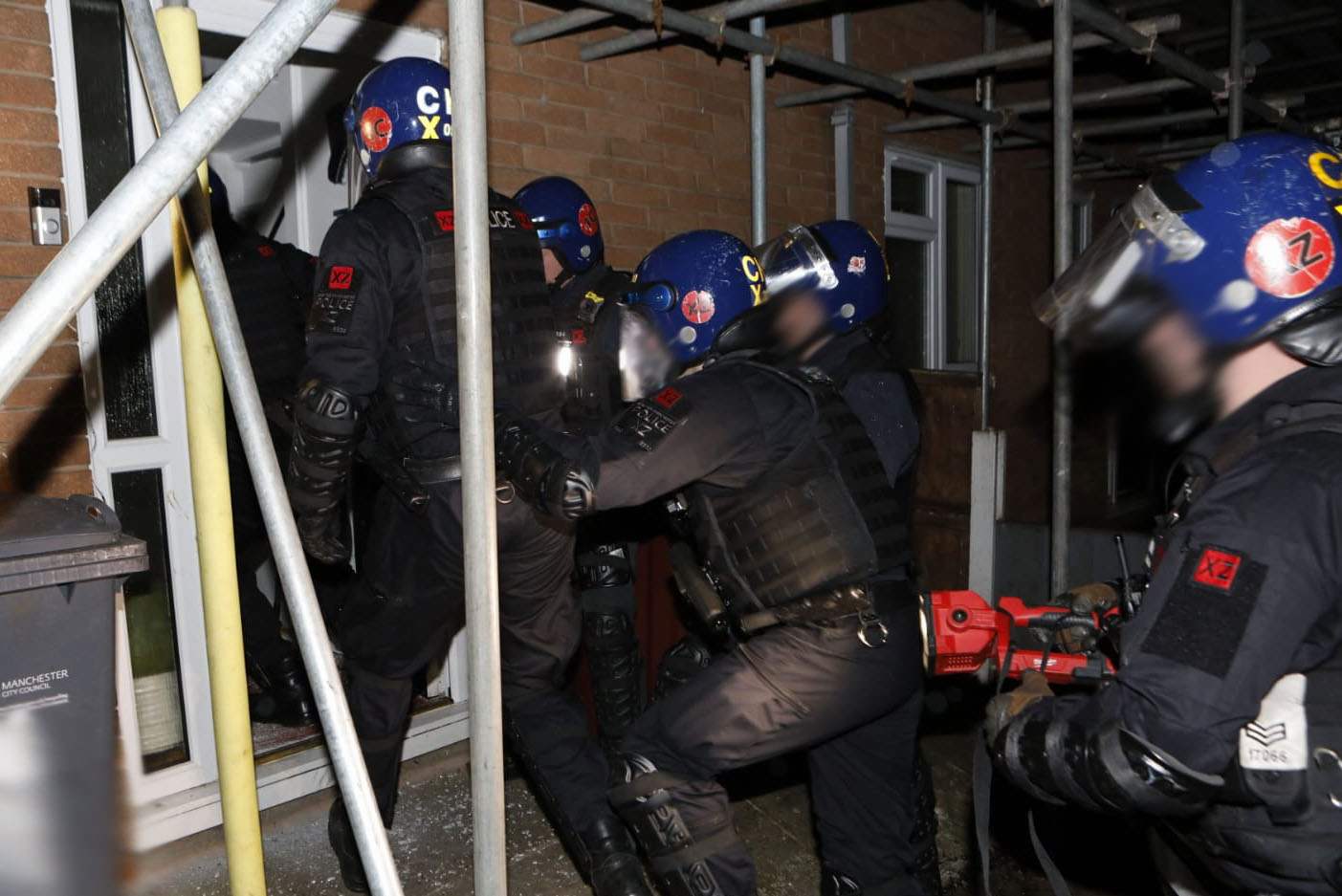 Police raids in Gorton