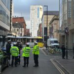 Tram and van crash