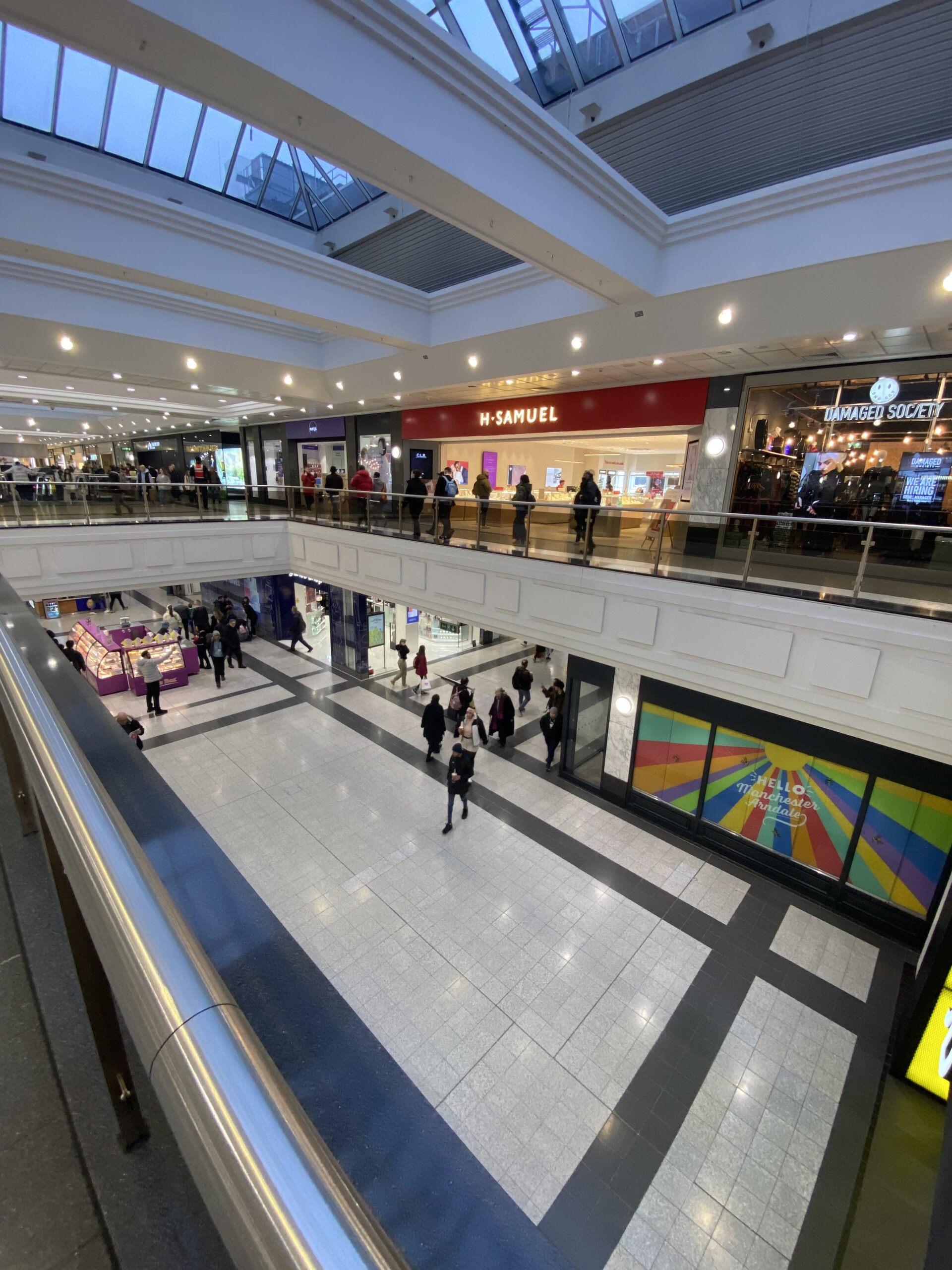 Manchester Arndale mezzanine on Market Street.