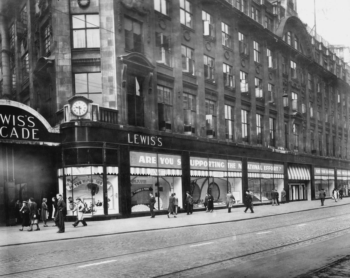 Lewis's one of Manchester's most famous department stores.