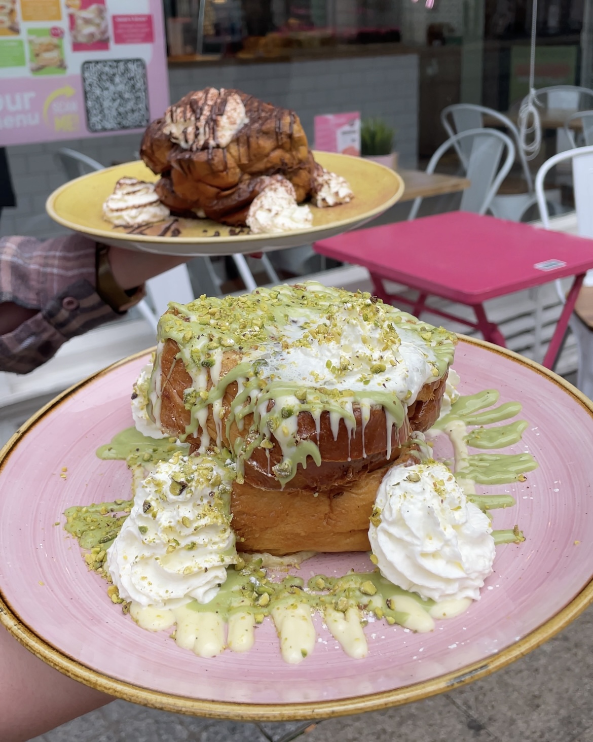 Pistachio French toast at Alex's Bakery