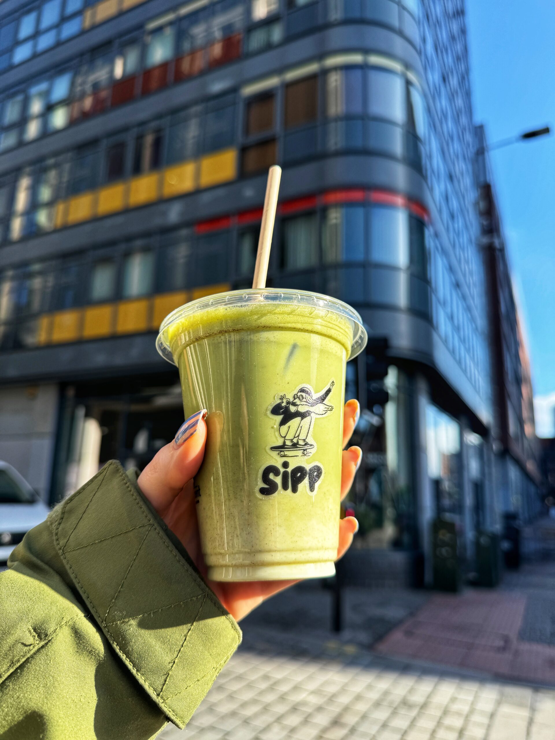 Sipp has teamed up with Black Milk for pistachio matchas