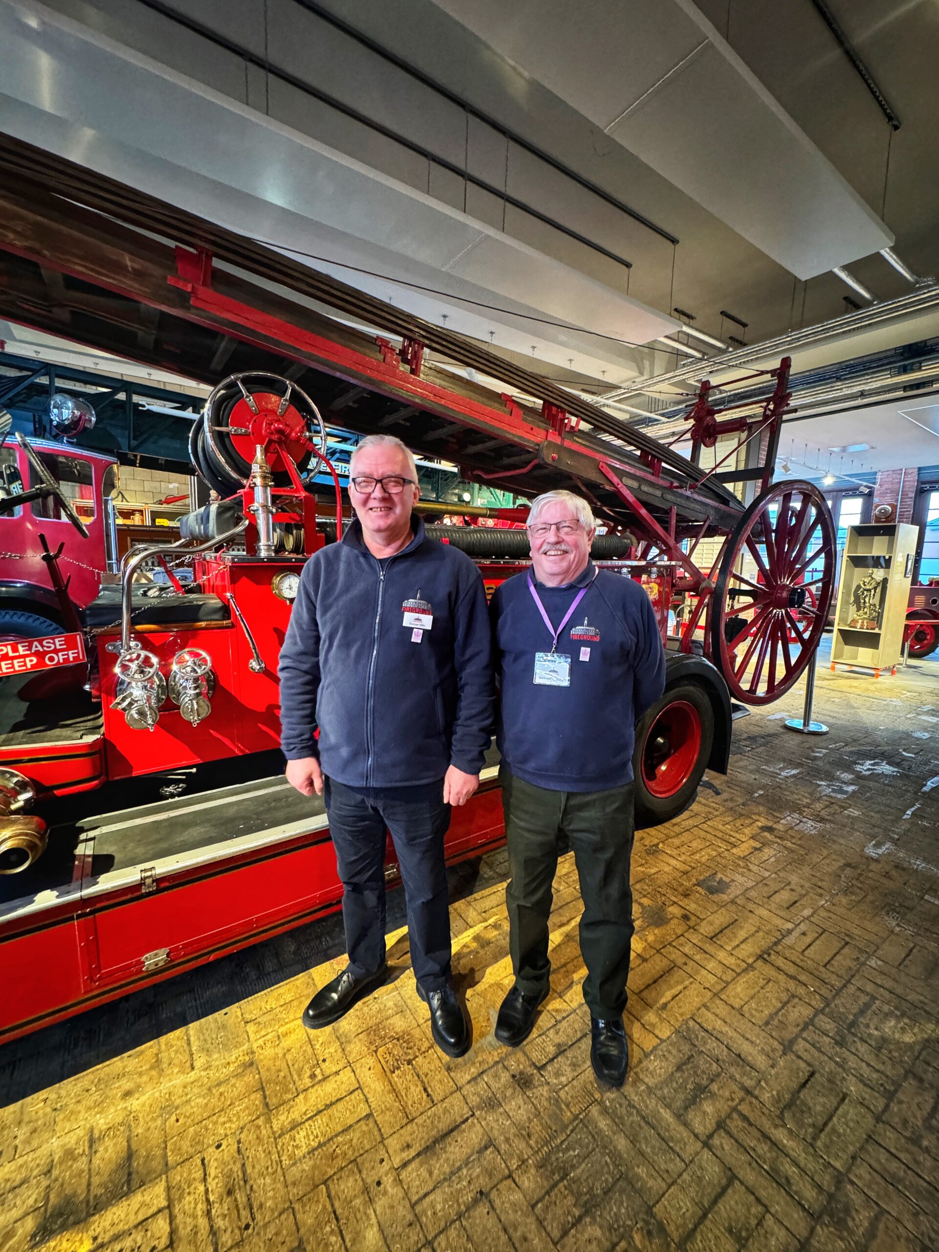 Volunteers at the Fireground Museum