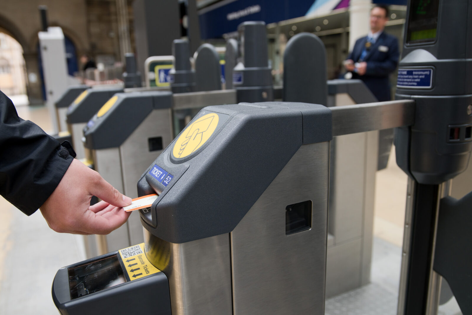 Train ticket barrier