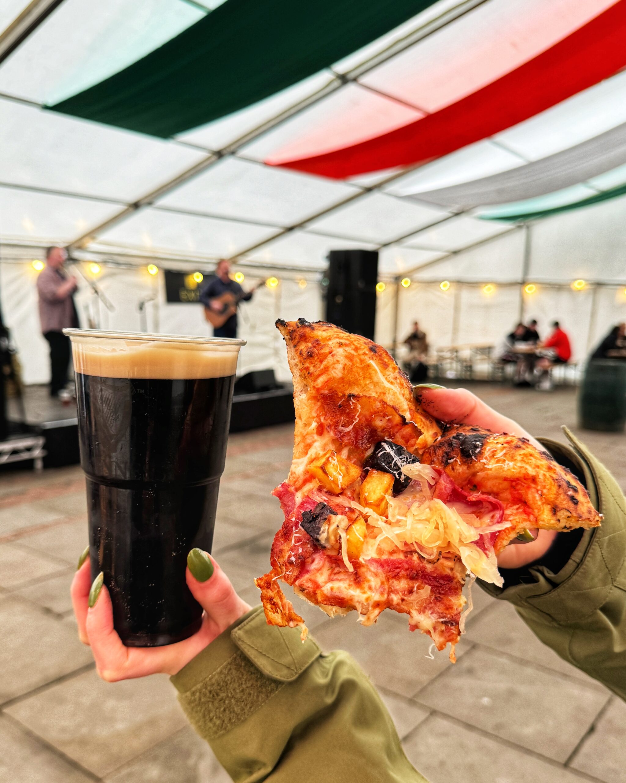 Irish pizzas at the Festival Village on St Ann's Square