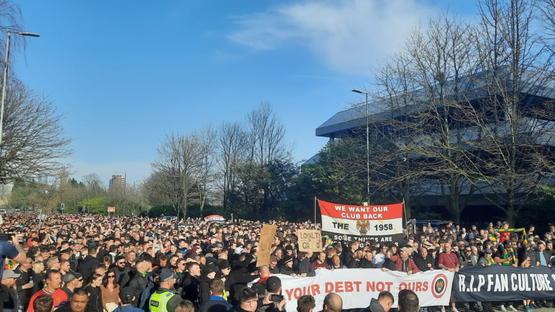 Man United protest The 1958 March 2025