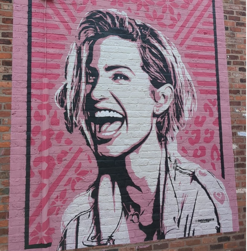 Sarah Harding has a mural dedicated to in her memory situated in her hometown of Stockport.