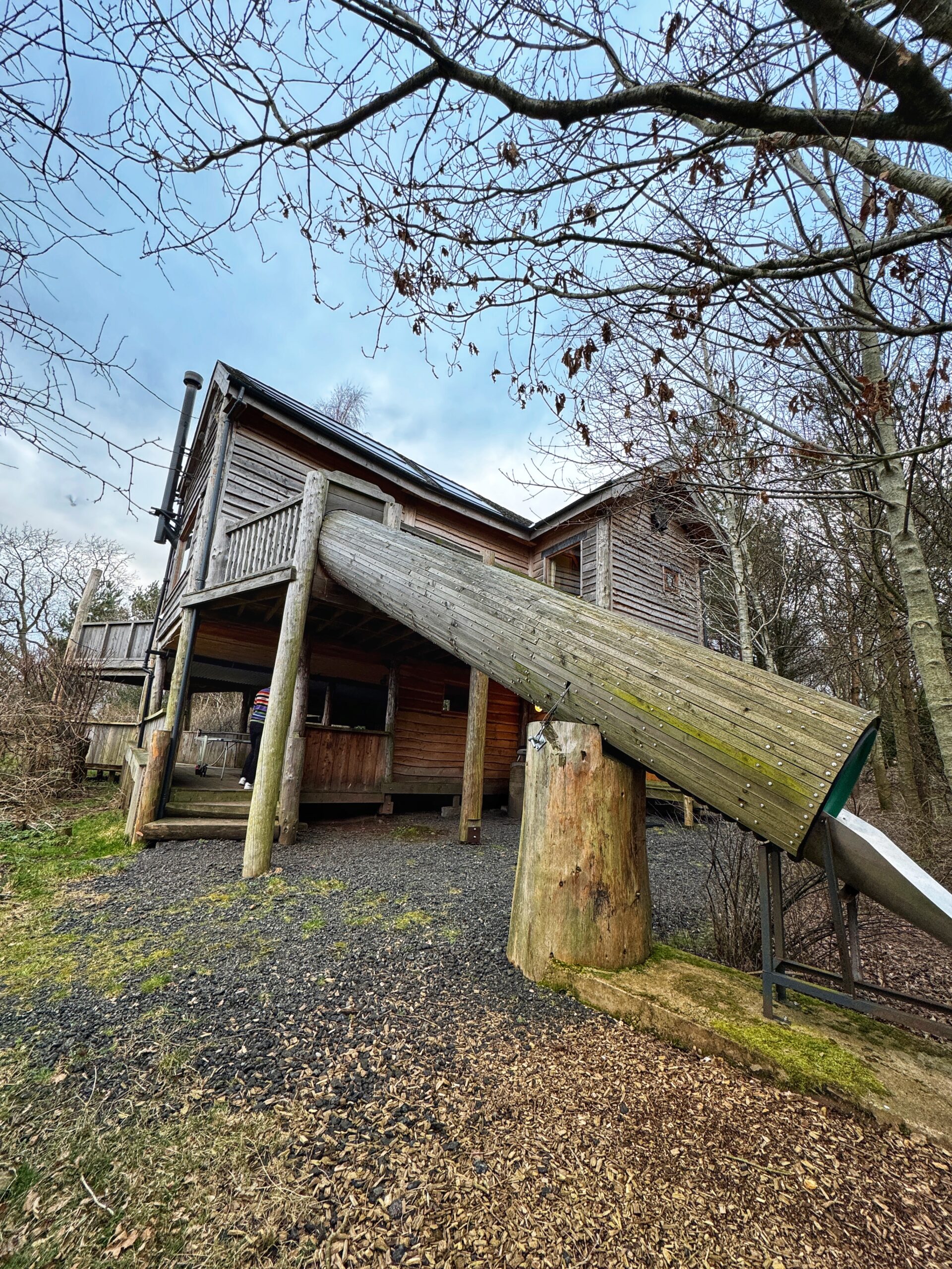 Silva Treehouse has a slide