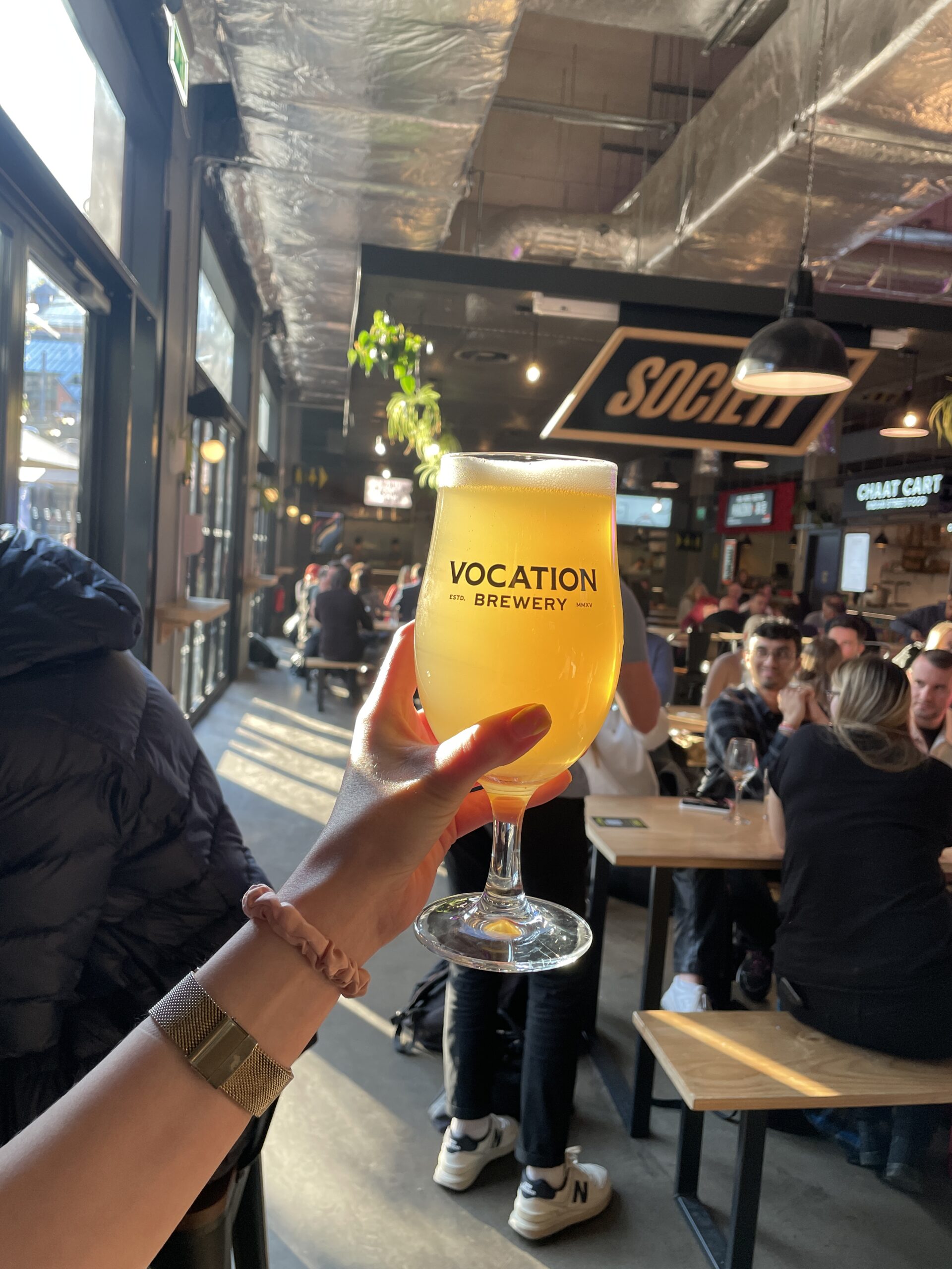 Nothing beats a crisp pint and some gorgeous Manchester sunshine.