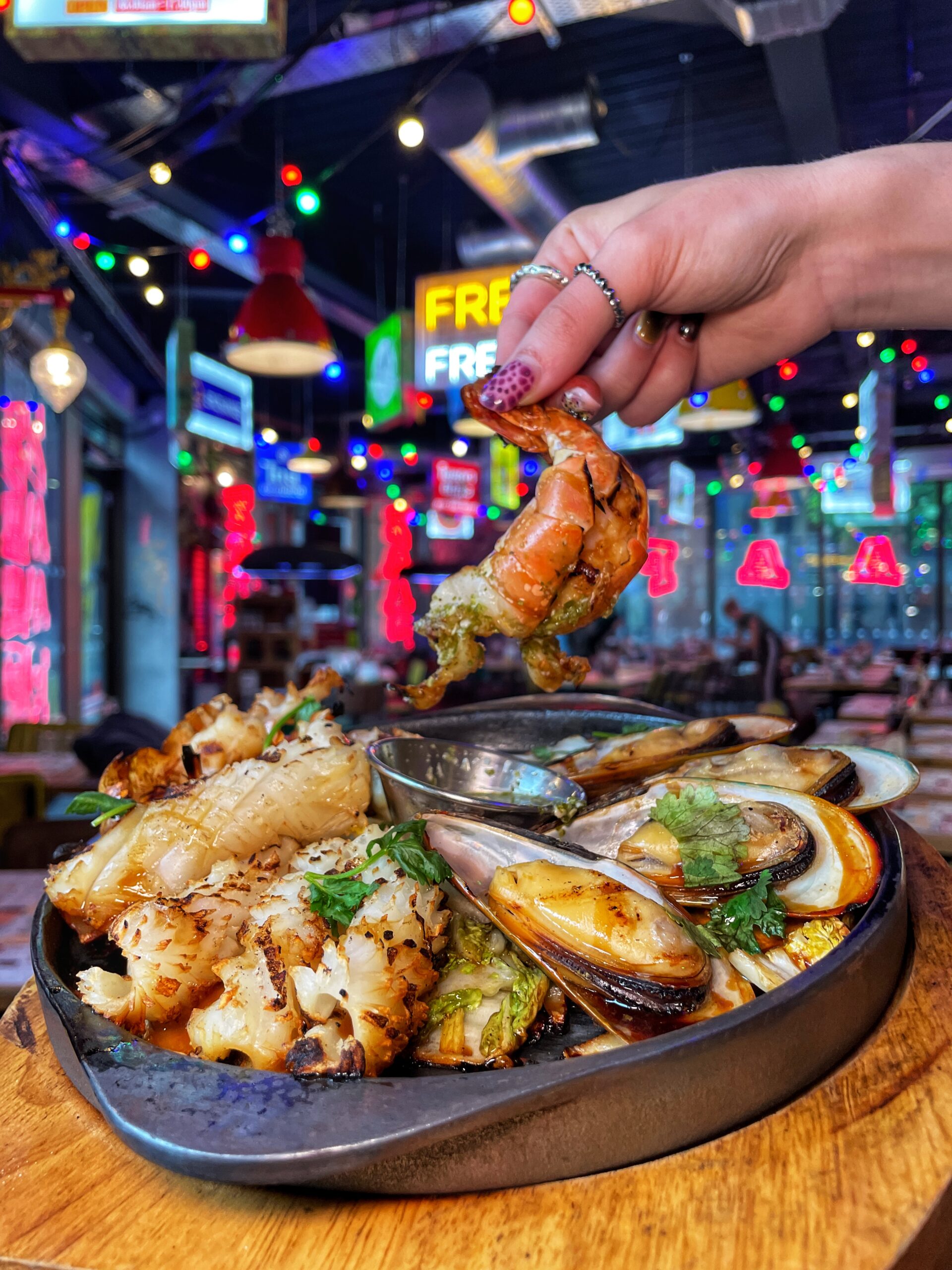 Seafood at Zaap Thai Manchester