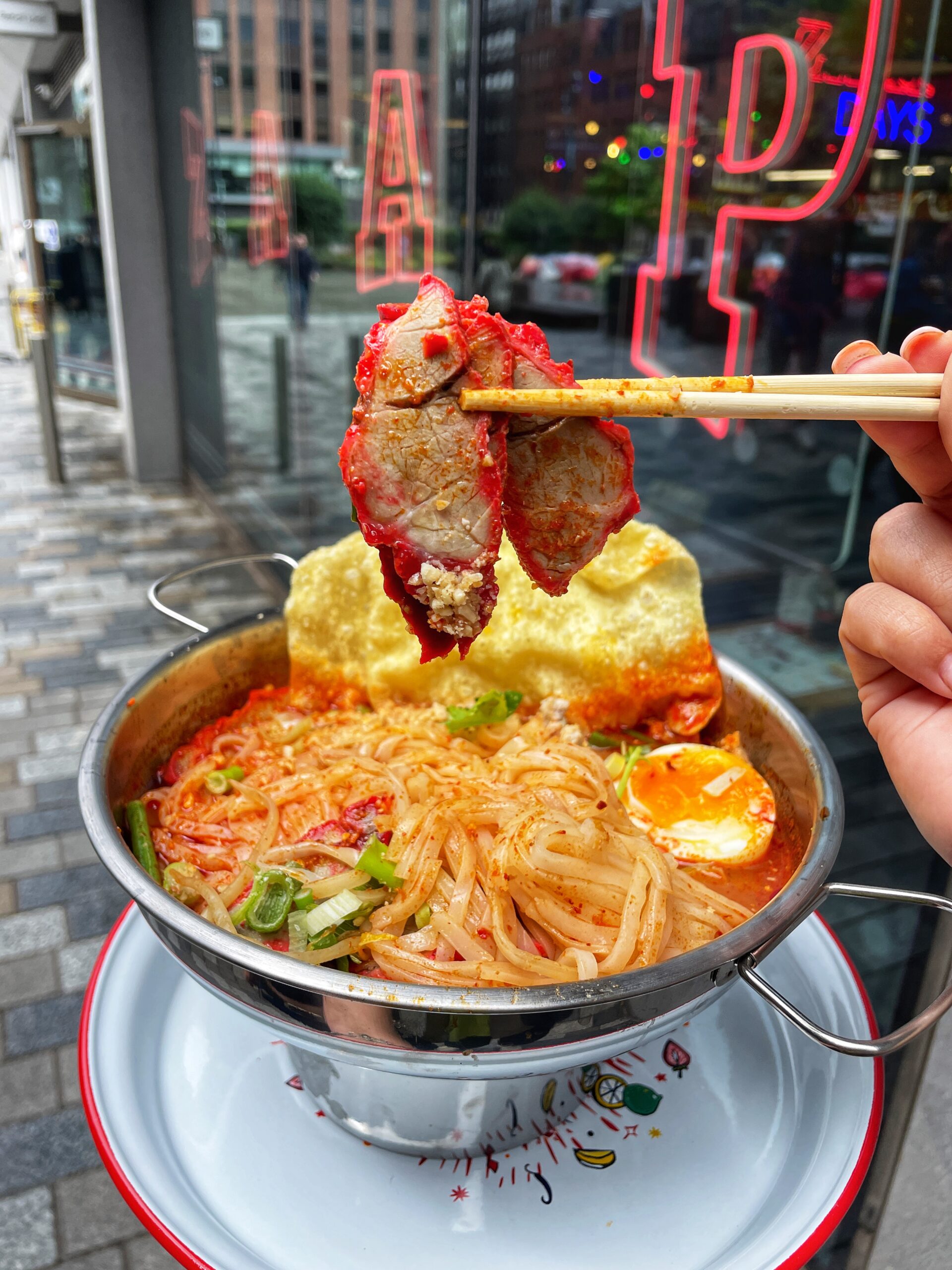 Noodles at Zaap Thai Manchester