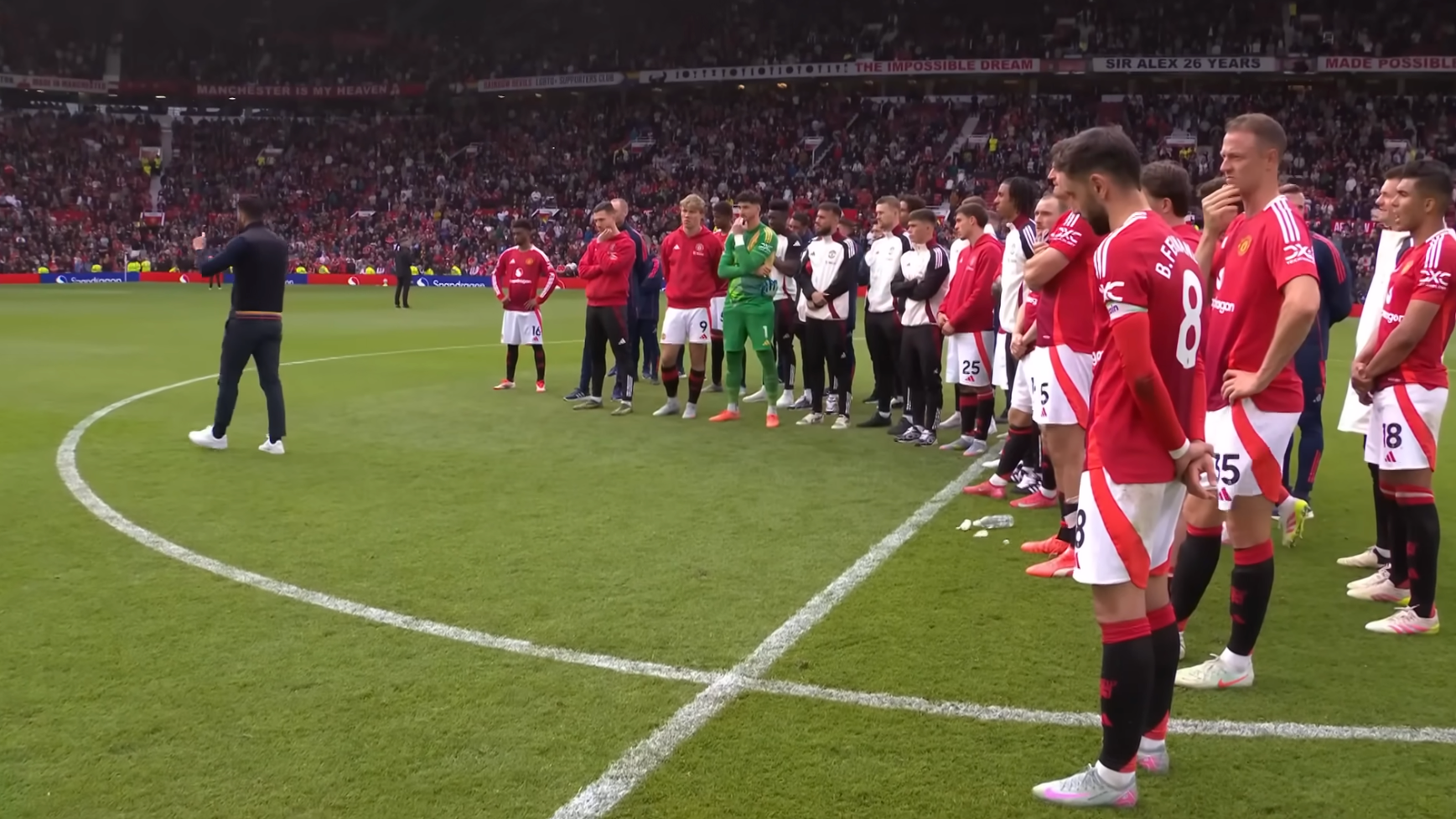 Ruben Amorim Man United end of season speech Old Trafford