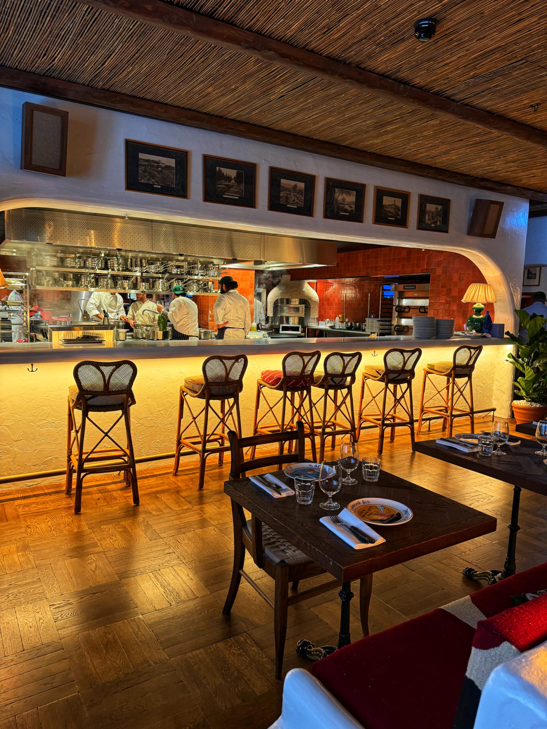 The open kitchen at Circolo Popolare