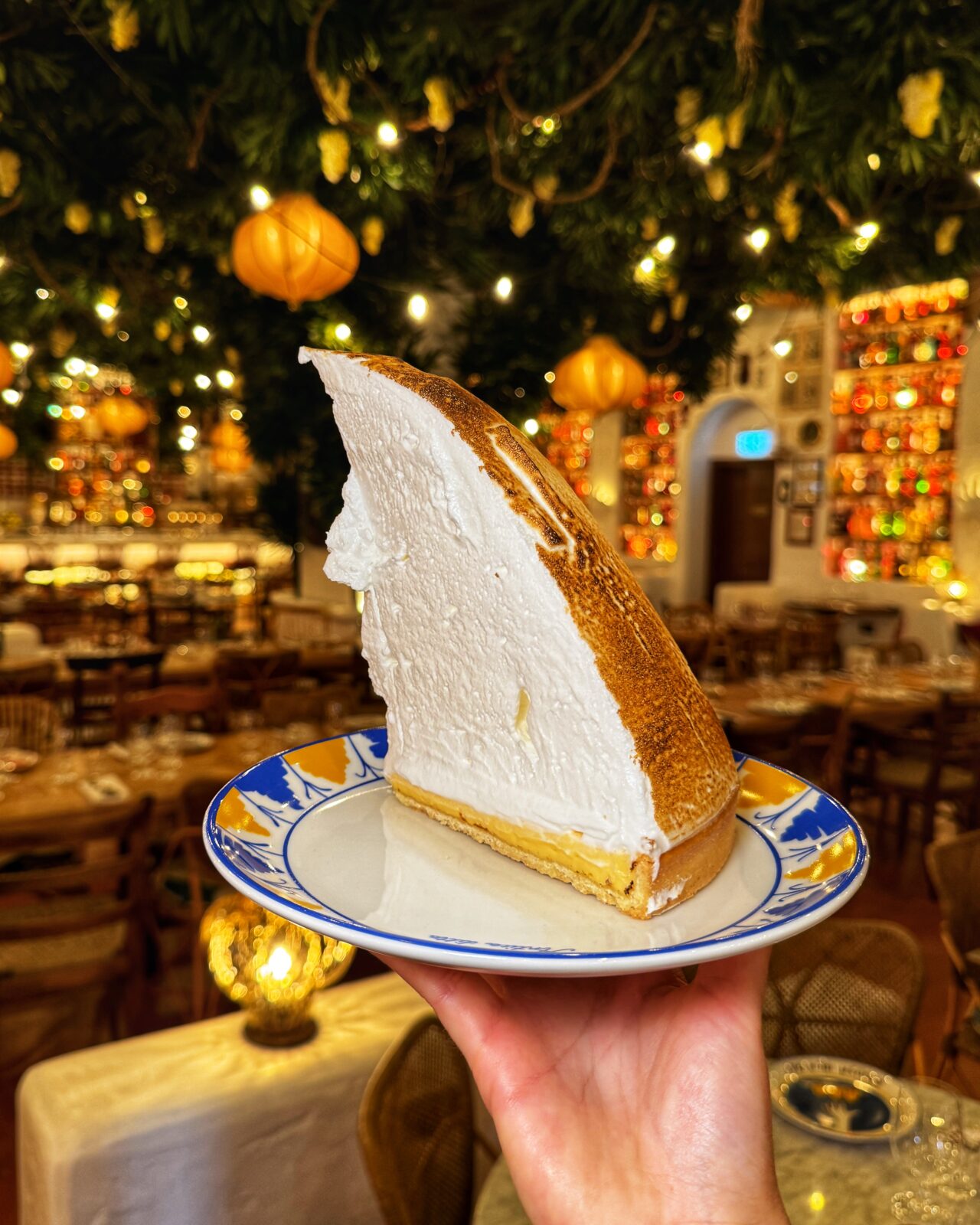 A giant lemon meringue pie