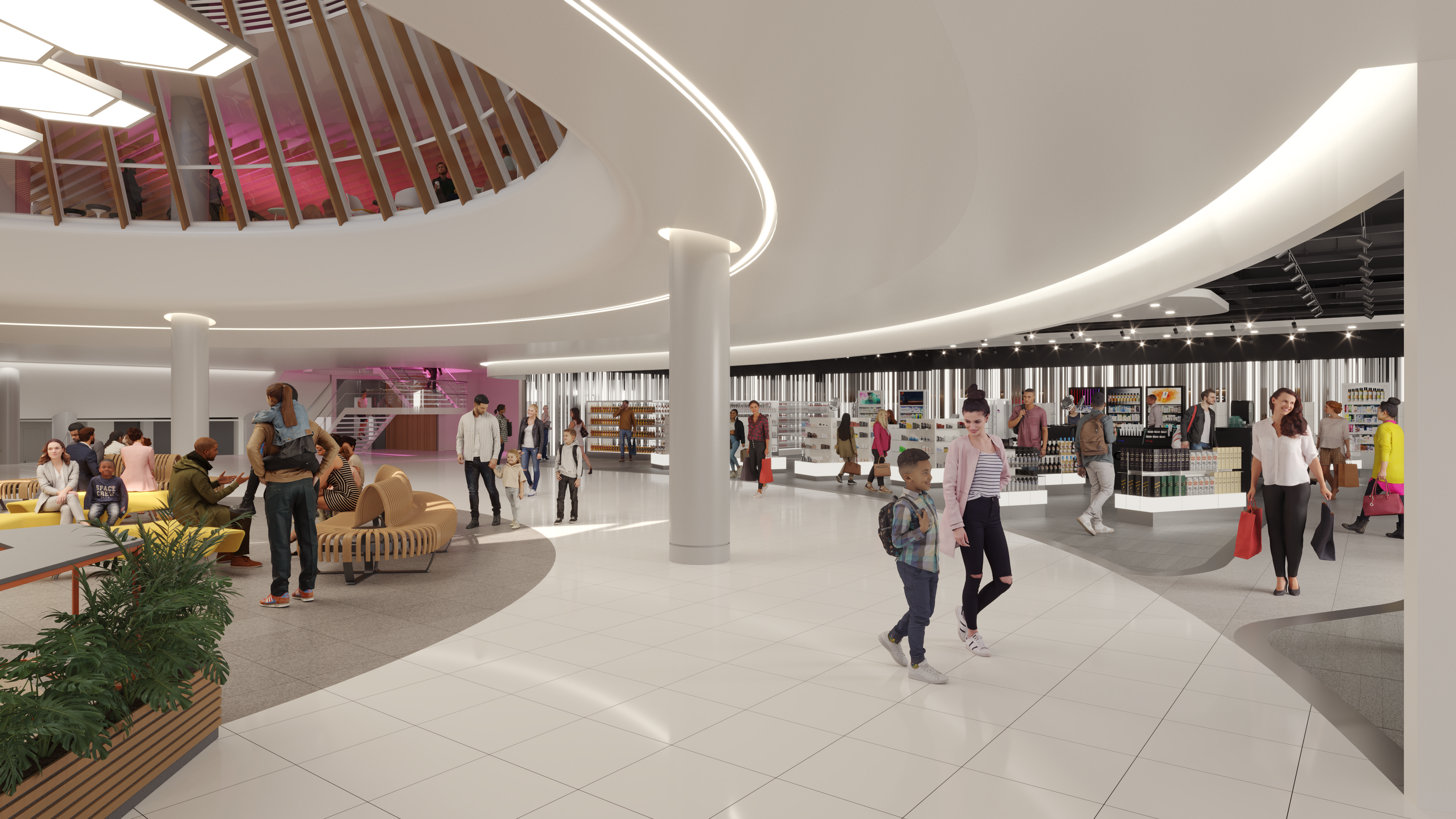 CGIs of the new-look Terminal 3 at Manchester Airport