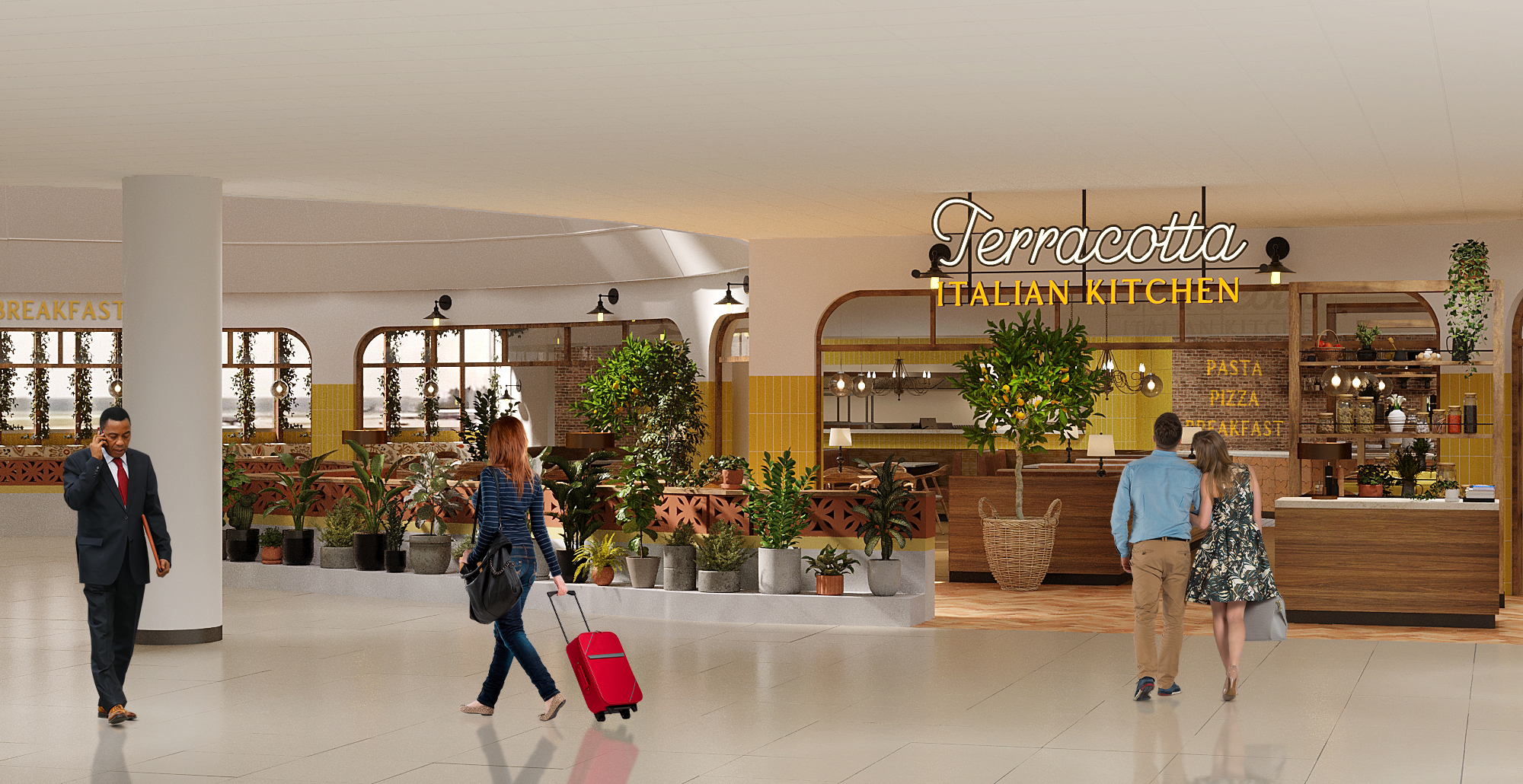 CGIs of the new-look Terminal 3 at Manchester Airport