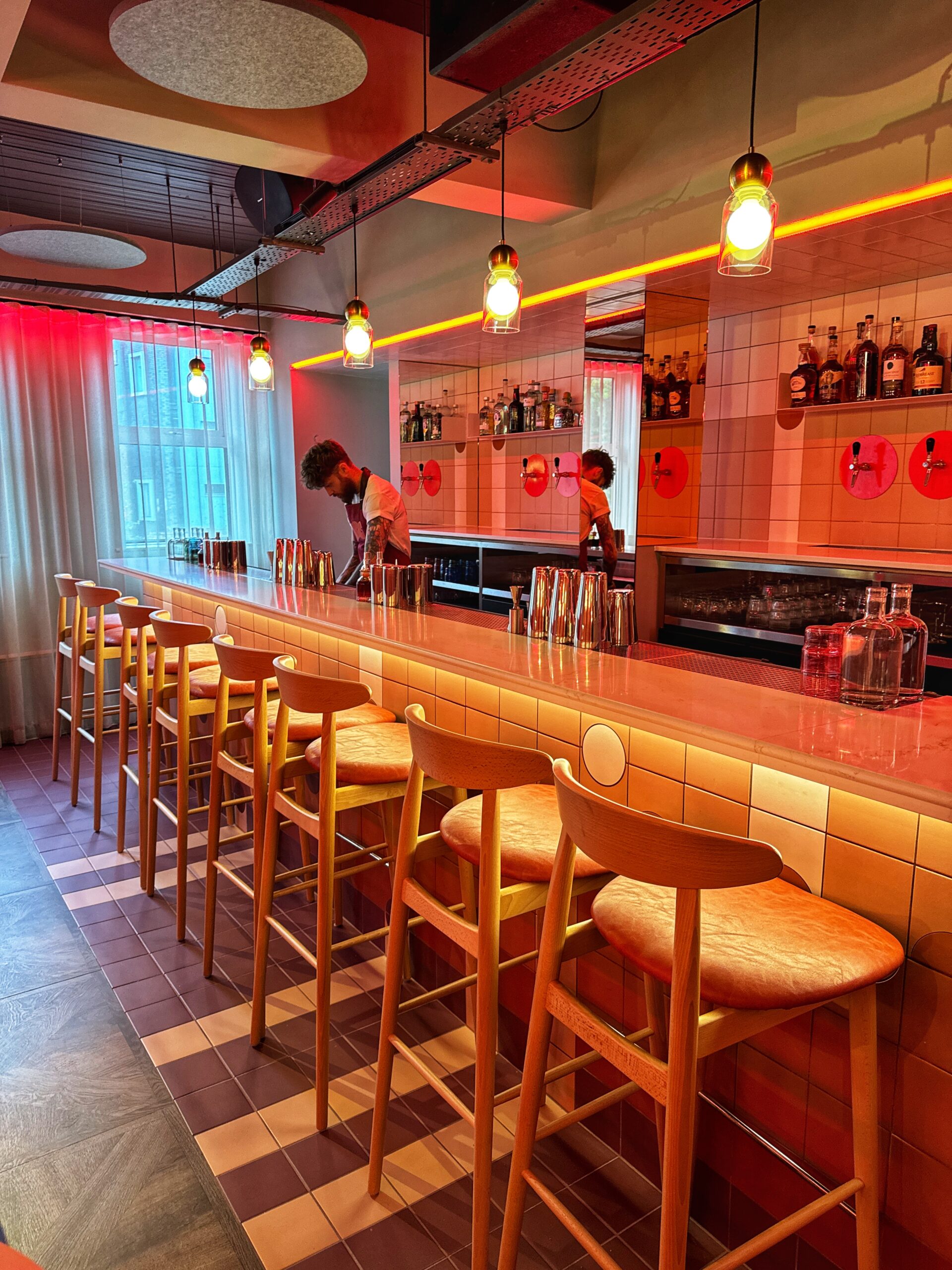 The bar serves nostalgic cocktails