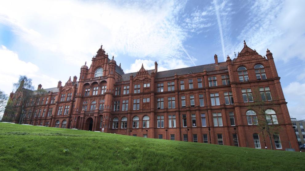 Outside Uni of Salford