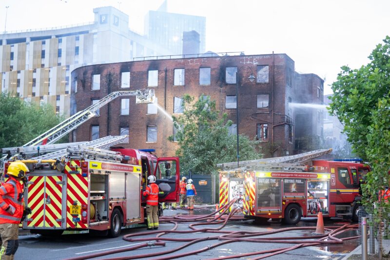 GMFRS working at Hotspur Press