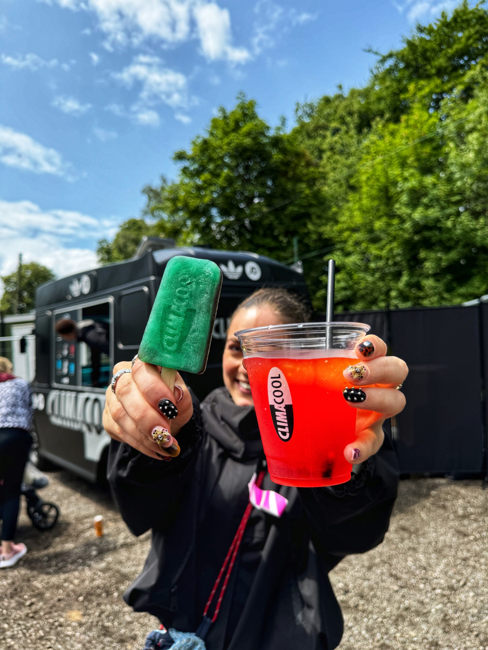 adidas handed out Climacool-branded lollies and slushies