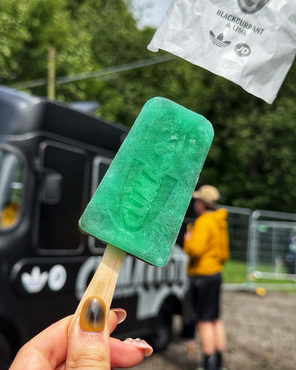 adidas handed out Climacool-branded lollies and slushies